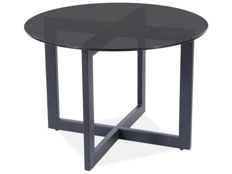 Konferenční stolek Almeria B 60 cm - černá Konferenční stolek almeria b Černý trans./Černý fi 60x45