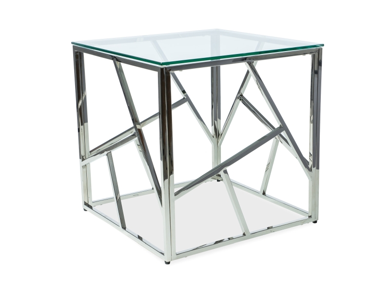 Konferenční stolek Escada B 55x55 - stříbrný  Konferenční stolek escada b 55x55 Stříbrný