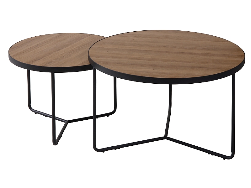 Konferenční stolek ITALIA II ořech / černý (Komplet) Konferenční stolek italia ii ořech / černý (Komplet)