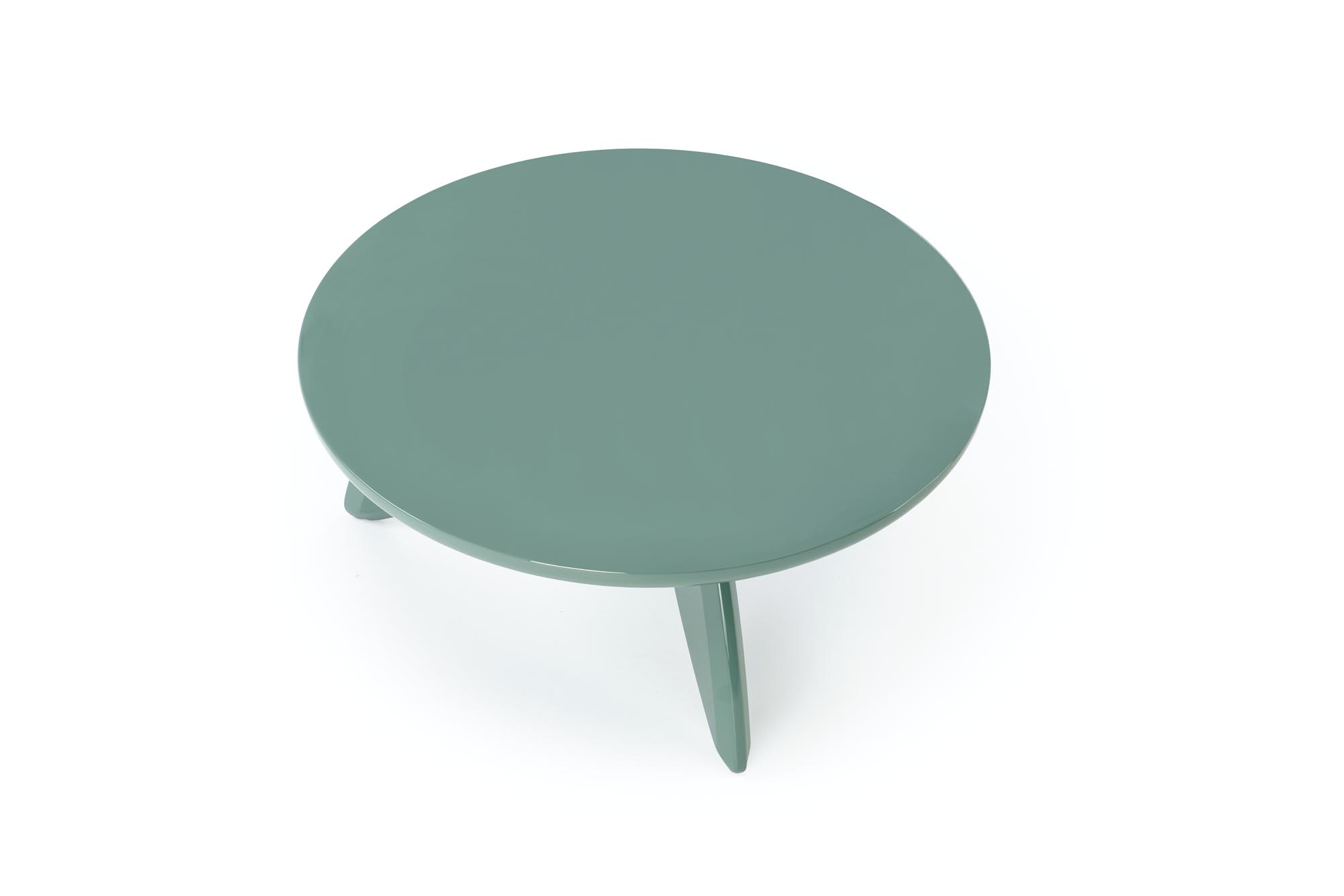 Kulatý konferenční stolek Soraya 80 cm – světle modrá Konferenční stolek okragla soraya 80 cm - světlý modrá