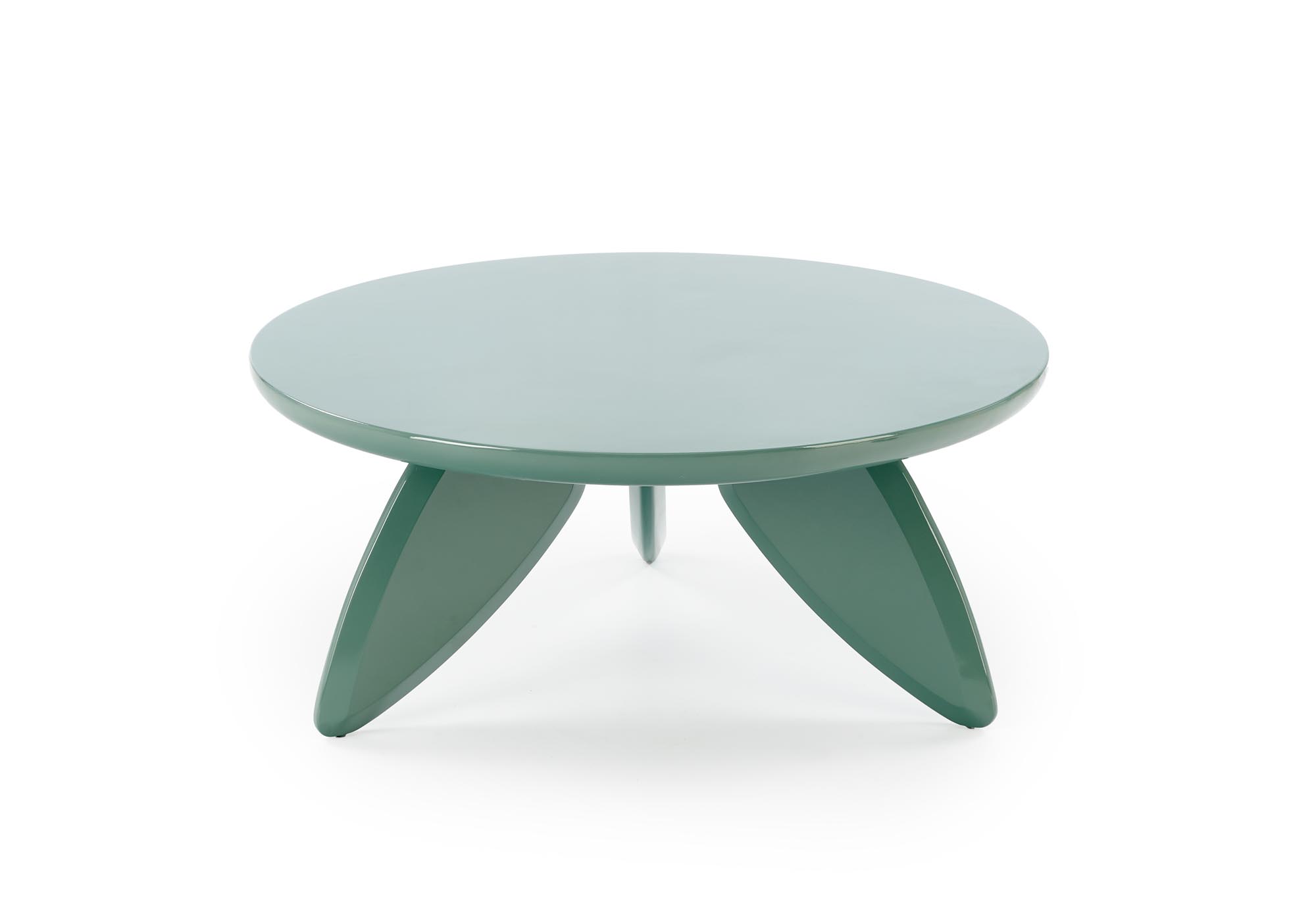 Kulatý konferenční stolek Soraya 80 cm – světle modrá Konferenční stolek okragla soraya 80 cm - světlý modrá