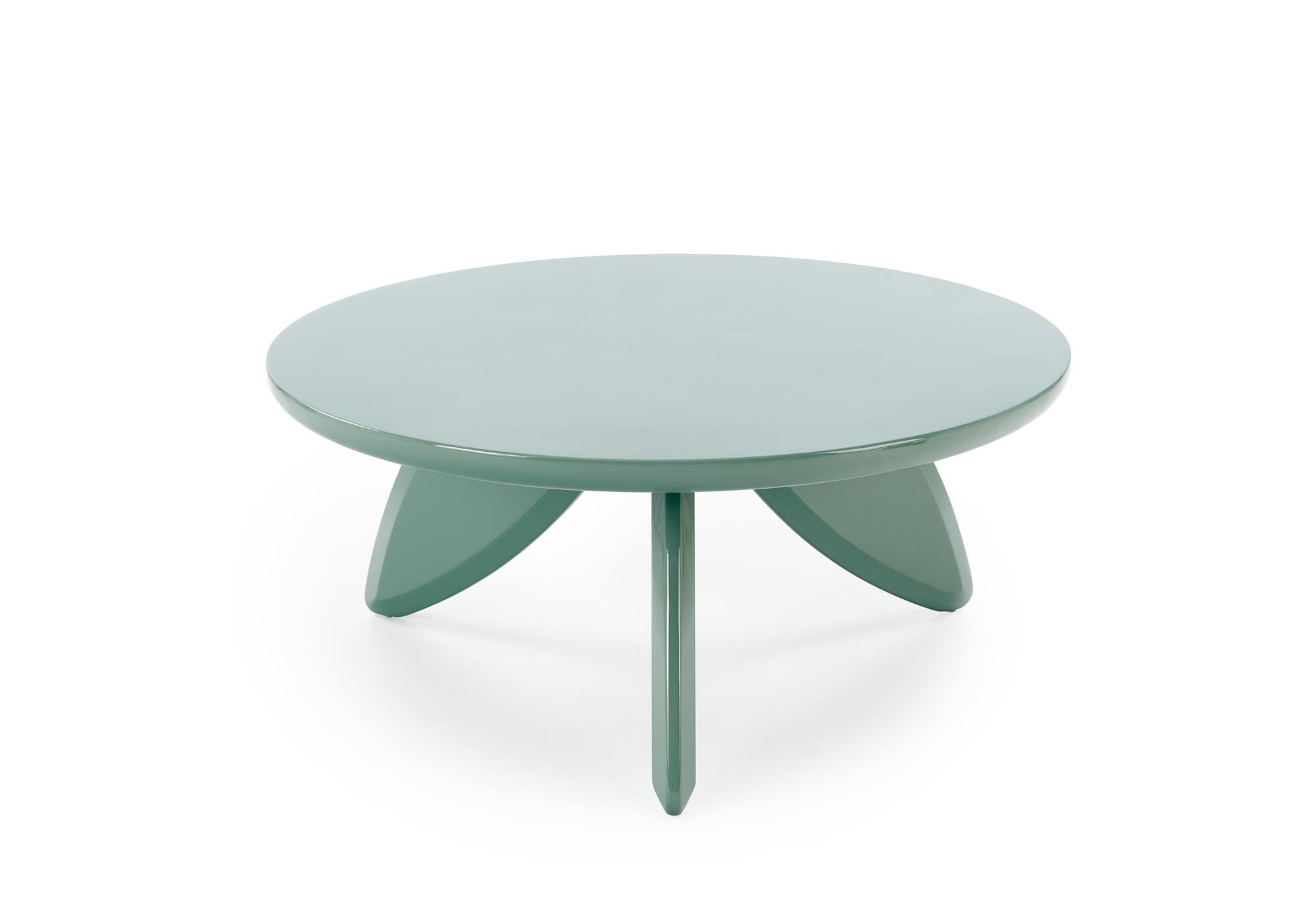 Kulatý konferenční stolek Soraya 80 cm – světle modrá Konferenční stolek okragla soraya 80 cm - světlý modrá