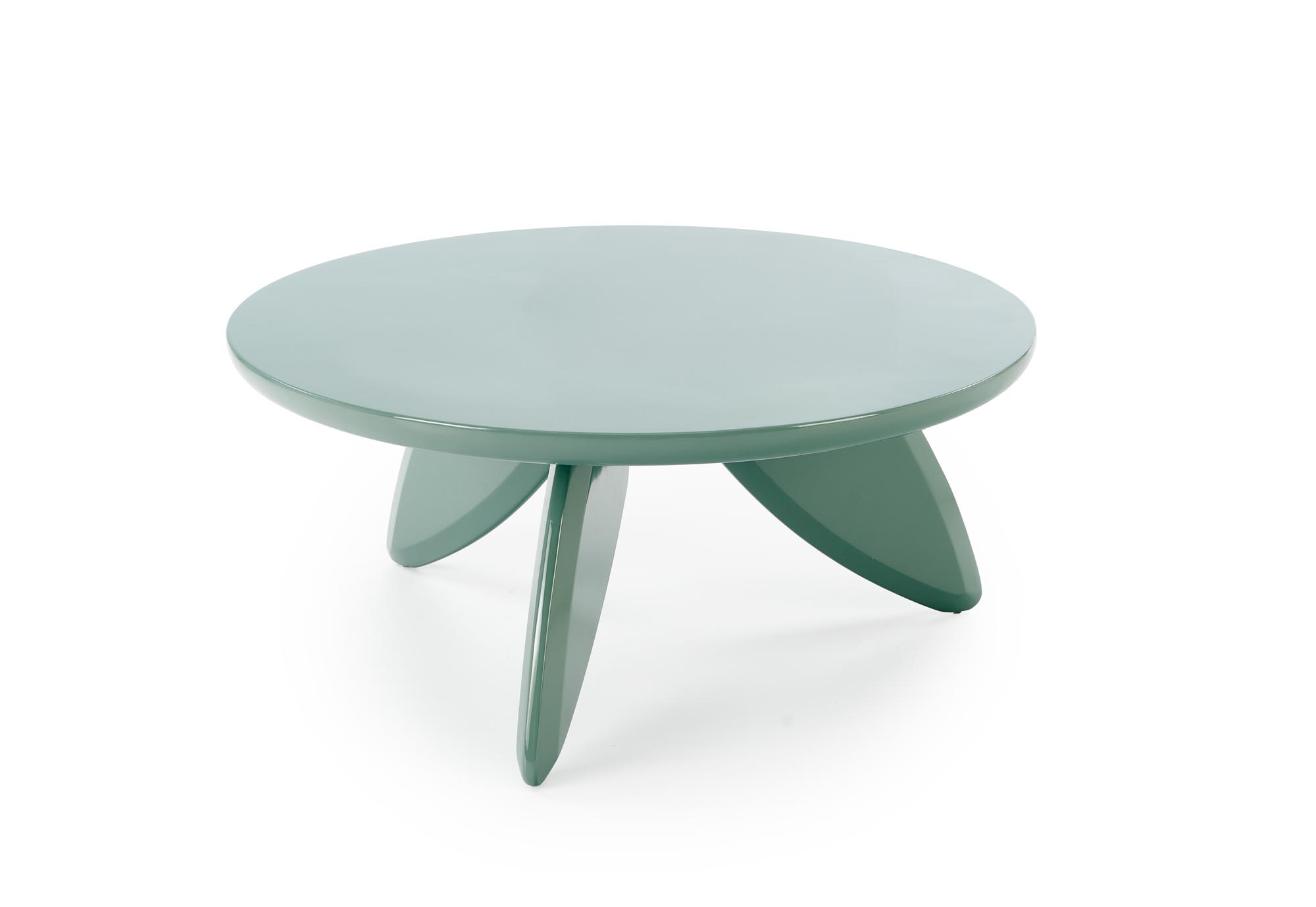 Kulatý konferenční stolek Soraya 80 cm – světle modrá Konferenční stolek okragla soraya 80 cm - světlý modrá