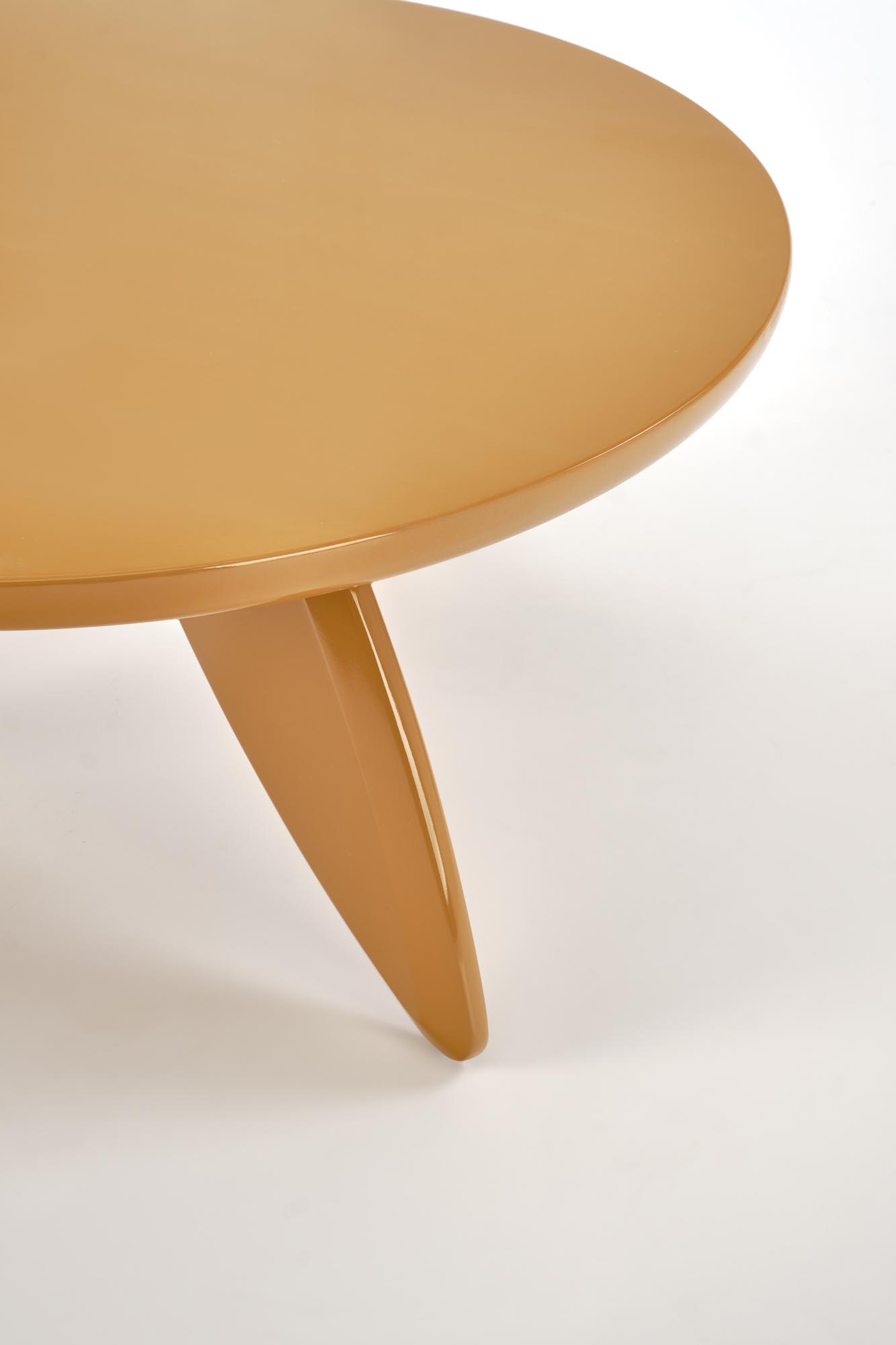 Okrúhly konferenčný stolík Soraya 80 cm - horčicový Konferenčný stolík okragla soraya 80 cm - horčicová