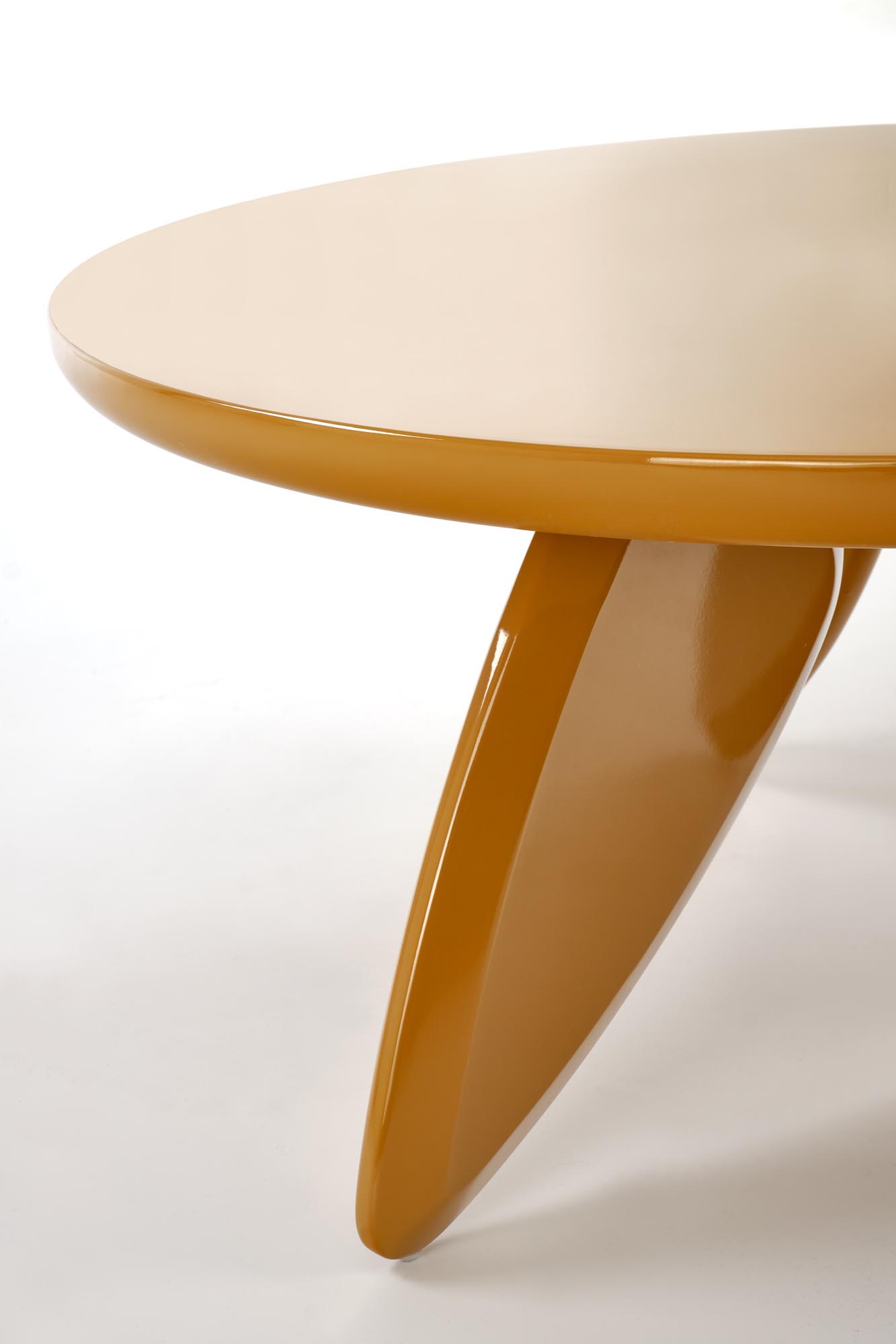 Okrúhly konferenčný stolík Soraya 80 cm - horčicový Konferenčný stolík okragla soraya 80 cm - horčicová