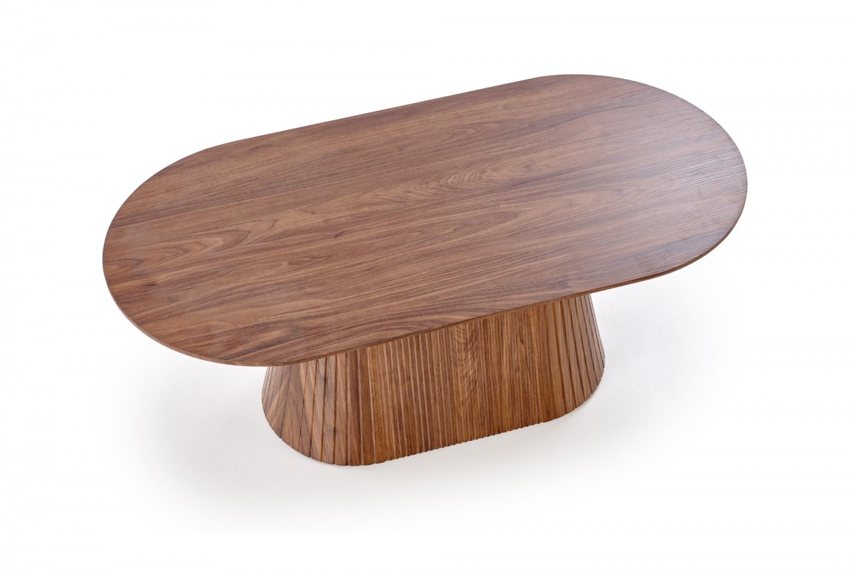 Konferenčný stolík Gisela 120 cm - orechový dekor Konferenčný stolík owalna Gisela 120 cm do obývacej izby - orieškový