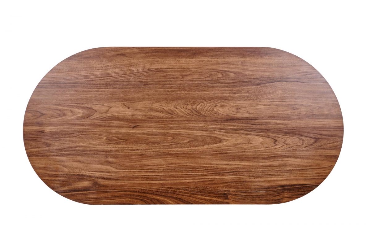 Konferenčný stolík Gisela 120 cm - orechový dekor Konferenčný stolík owalna Gisela 120 cm do obývacej izby - orieškový