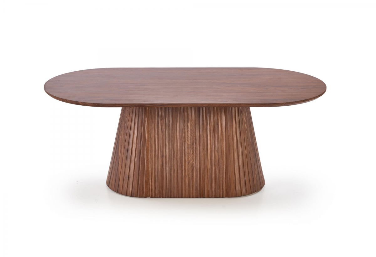 Konferenčný stolík Gisela 120 cm - orechový dekor Konferenčný stolík owalna Gisela 120 cm do obývacej izby - orieškový