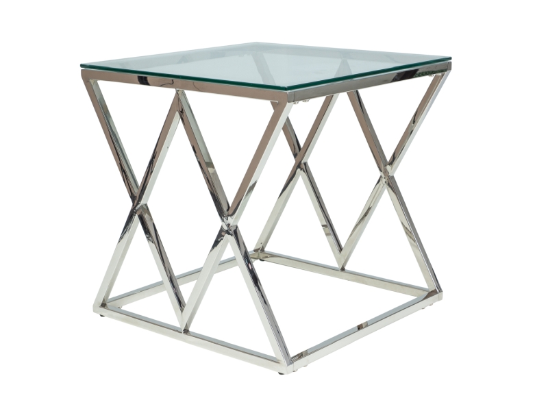 Konferenční stolek ZEGNA B 55X55 Stříbrný  Konferenční stolek zegna b 55x55 Stříbrný 