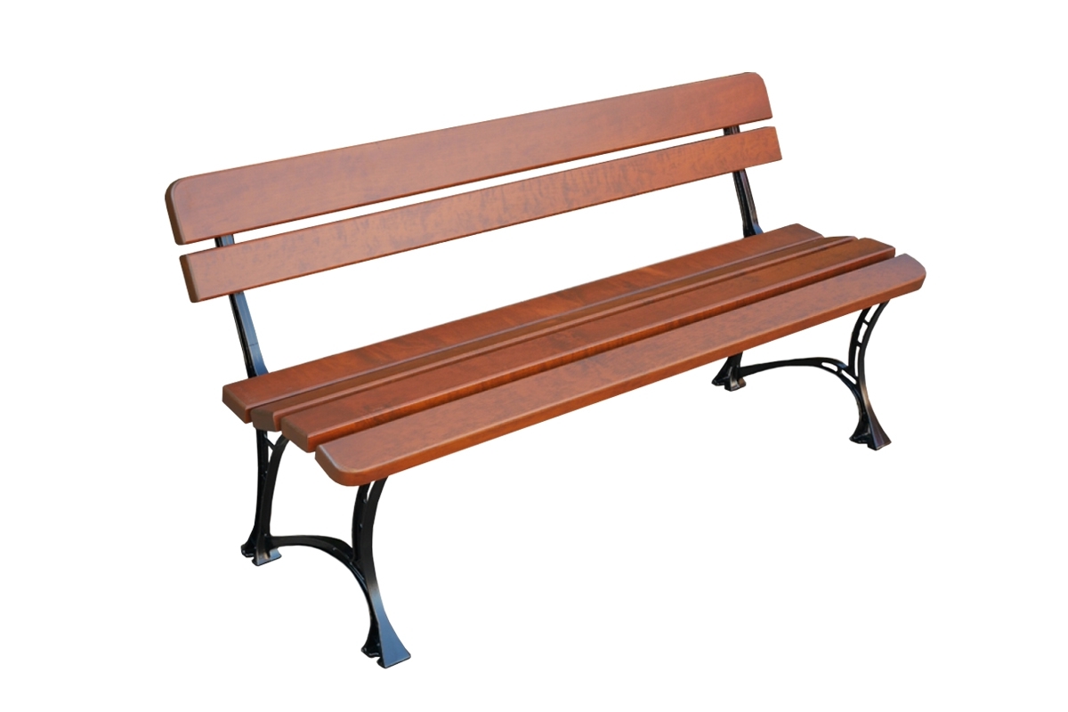 Záhradná lavica Kráľ s operadlom bez lakťových opierok 150 cm - cyprus lawka drevená do parku