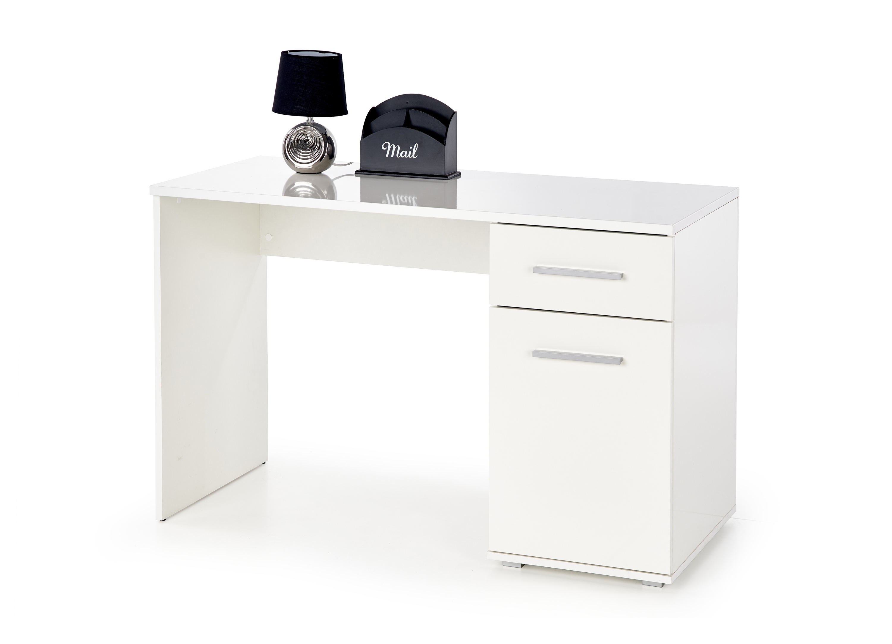 Lima B-1 íróasztal, szekrénnyel és fiókokkal - fehér  lima b-1 Psací stůl Bílý