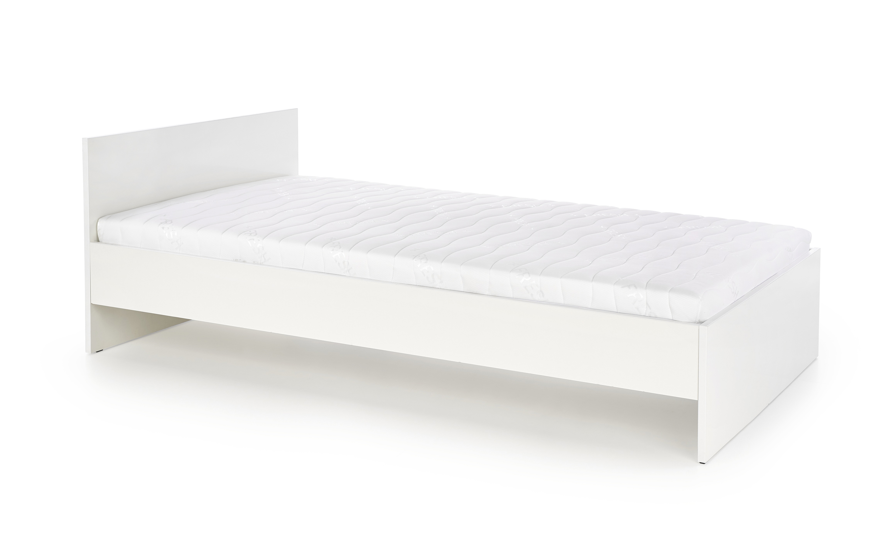 Lima ágy - 90x200 cm - fehér fényű lima postel 90 Bílý