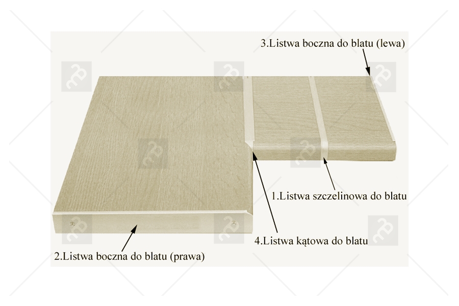 Rohová lišta 28 mm k spojování desek  lišta do spojování desek