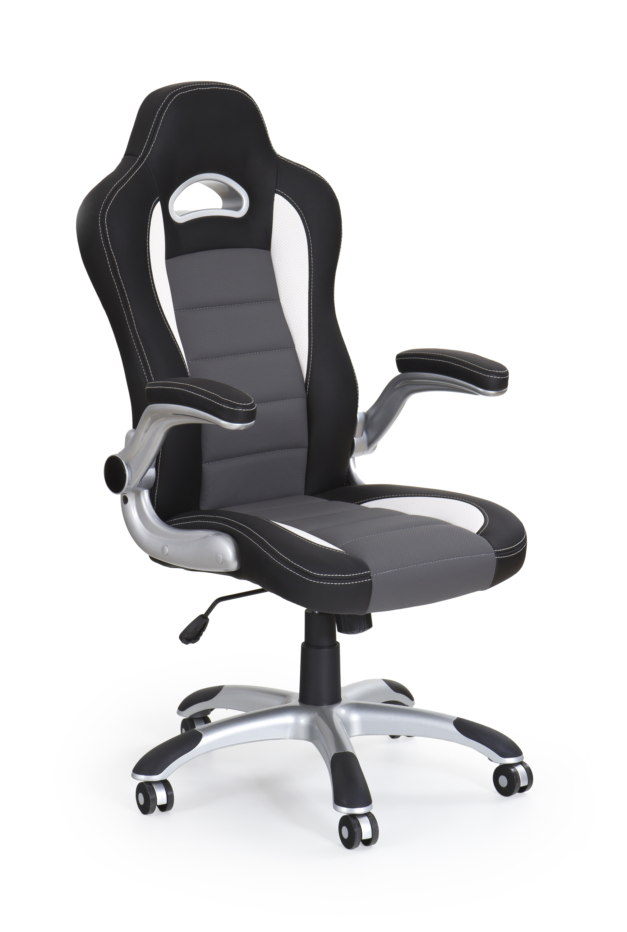 Kancelářská židle Lotus - černá / popelavá lotus Křeslo gabinetowy černý-Popelový