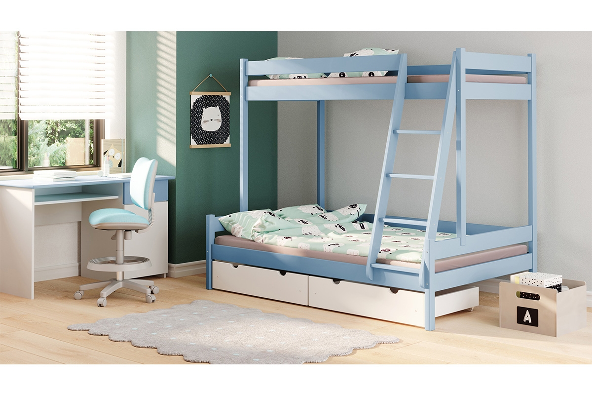 Patrová postel Ada II PP 002 Modrá postel