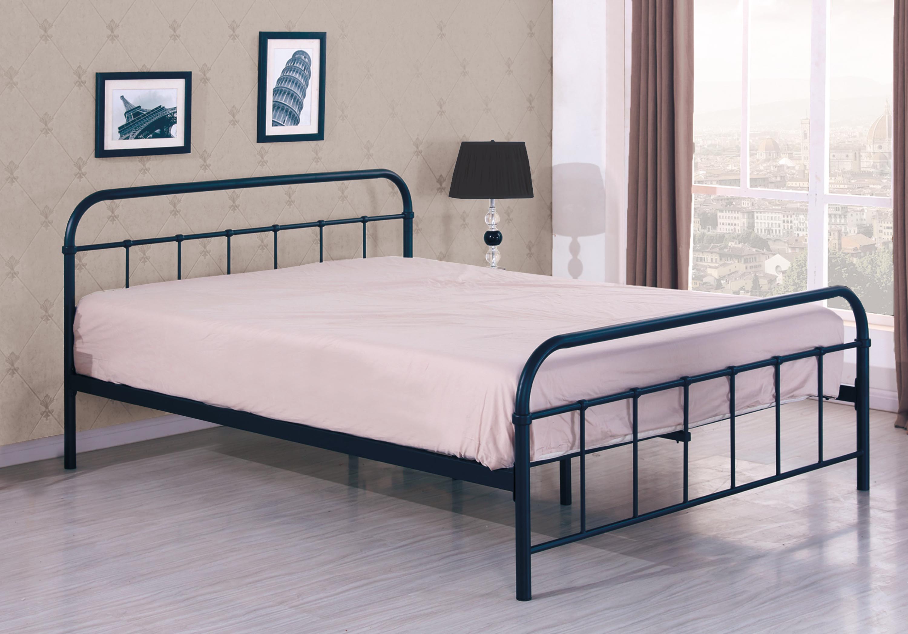 Linda hálószobai ágy - 120X200 cm - fekete postel do ložnice linda 120x200 čierna