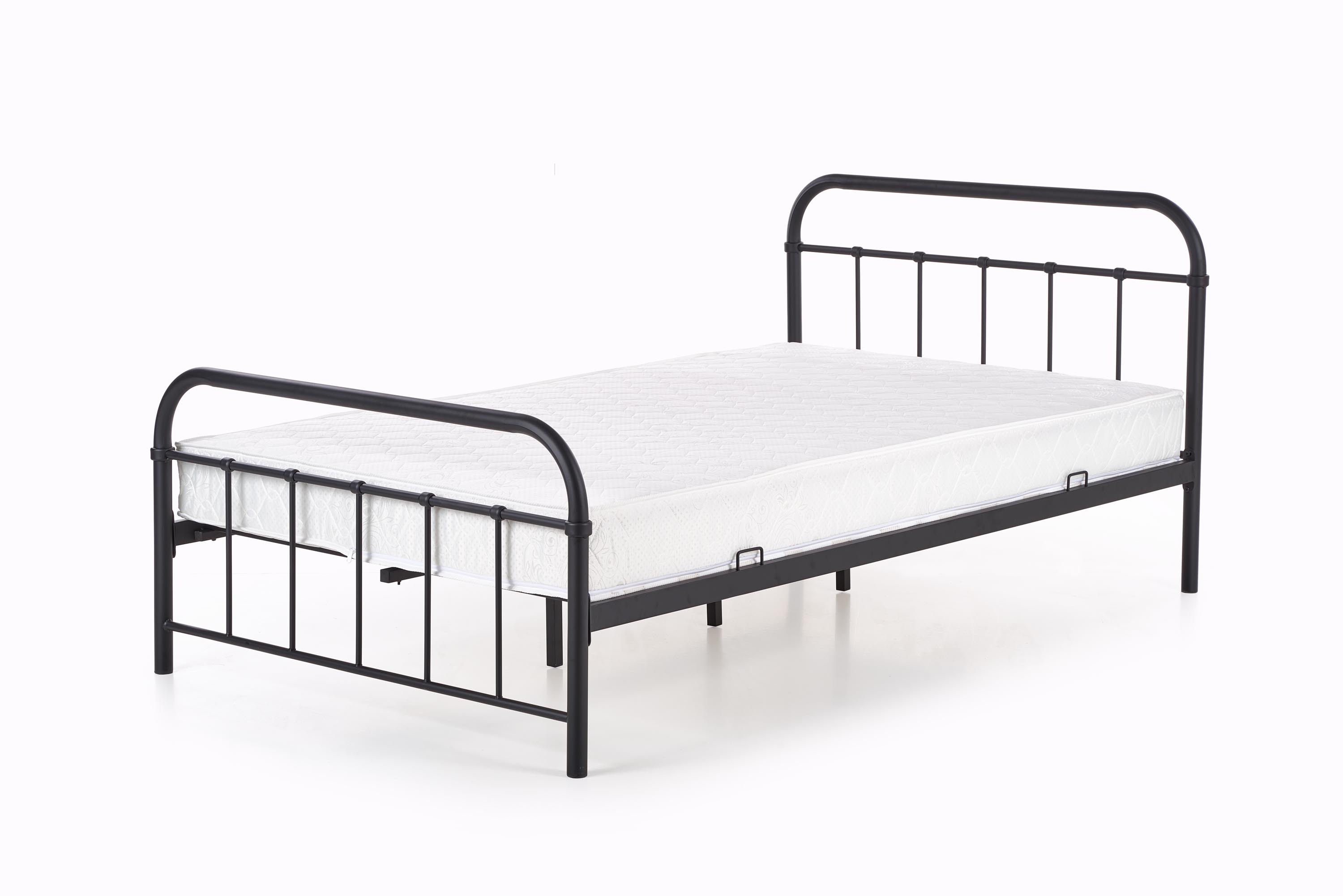 Linda hálószobai ágy - 120X200 cm - fekete postel do ložnice linda 120x200 čierna