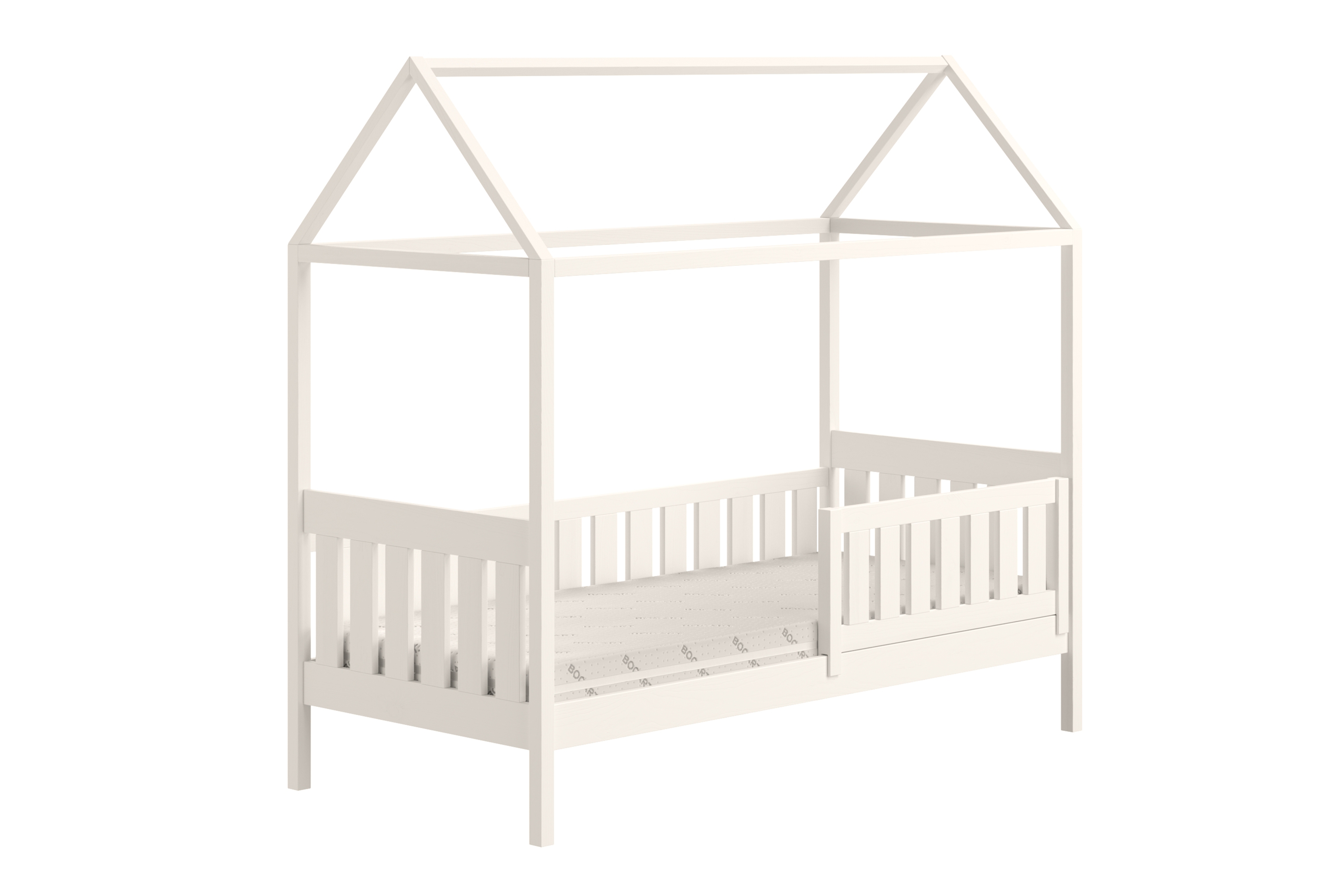 Dětská postel domeček Nemos 80x180 cm - bílá Postel domeček Nemos 80x180 přízemní - bílá