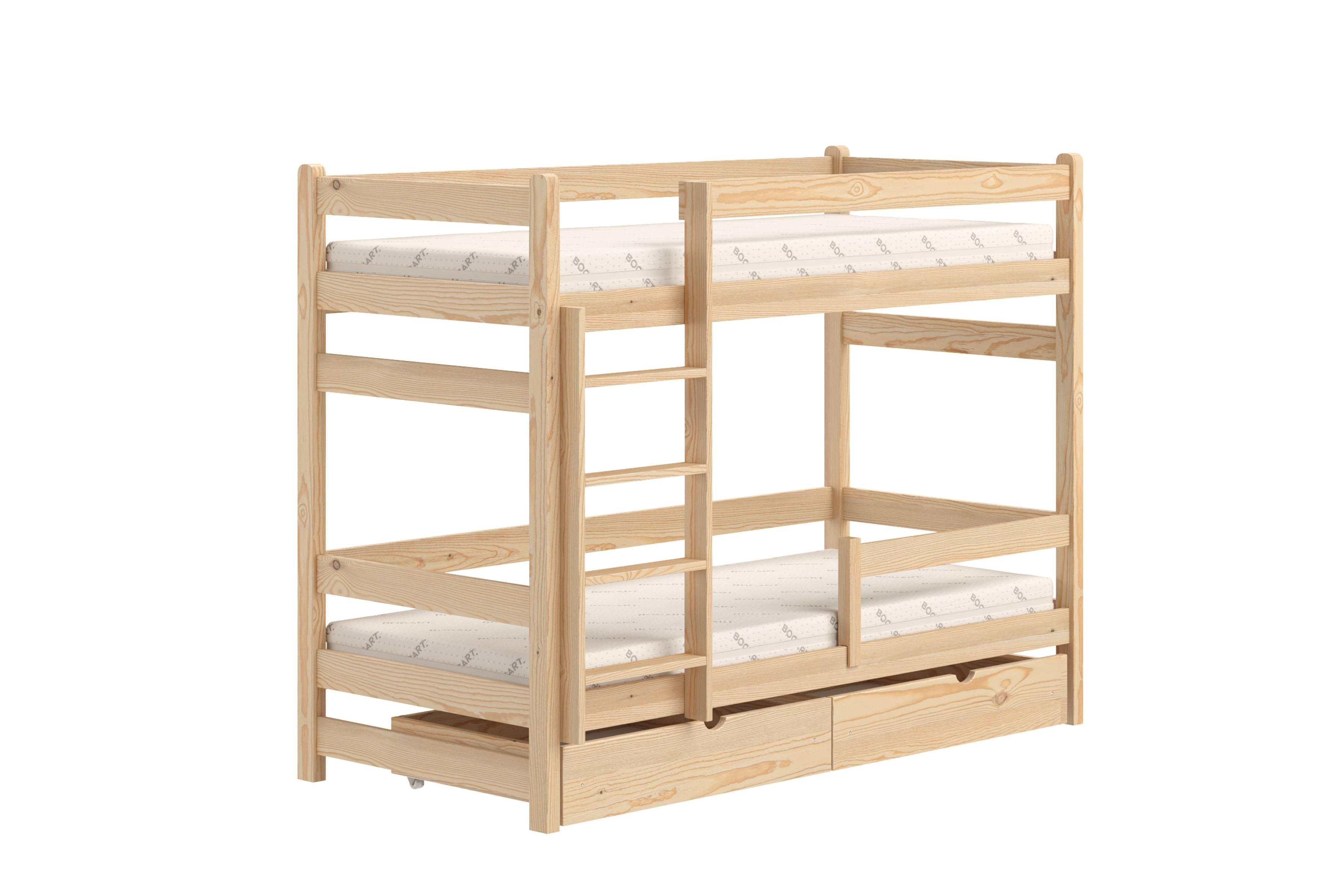 Dětská patrová výsuvná postel Alis 70x140 cm - borovice Postel dzieciece Alis 70x140 patrová  - borovice