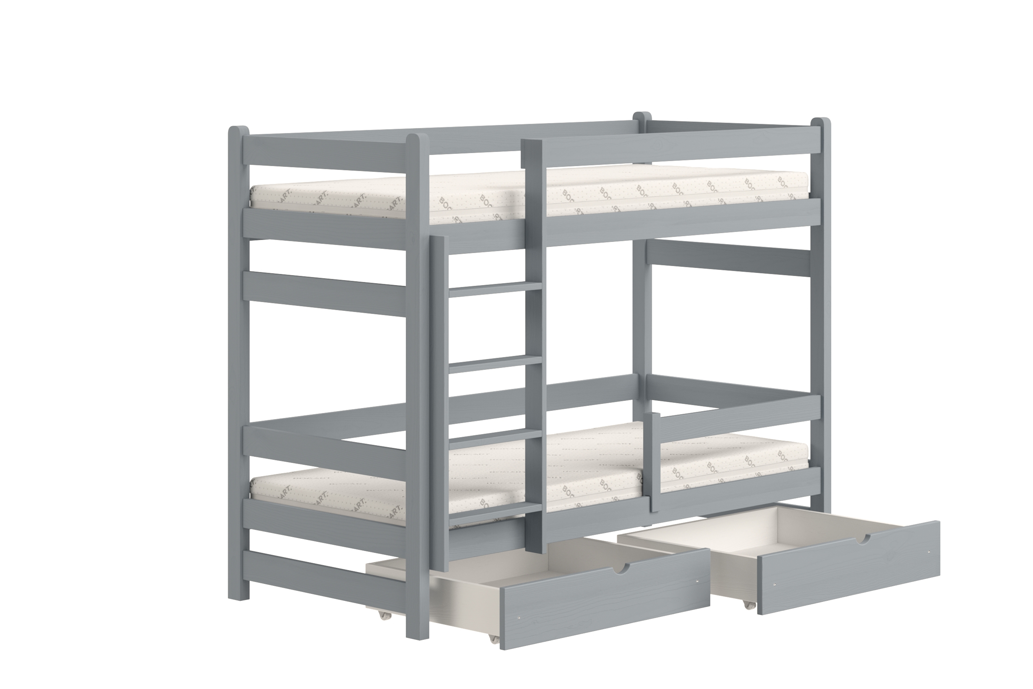 Poschodová posteľ Alis - šedý, 80x160 Posteľ dzieciece Alis 80x160 poschodová - šedý