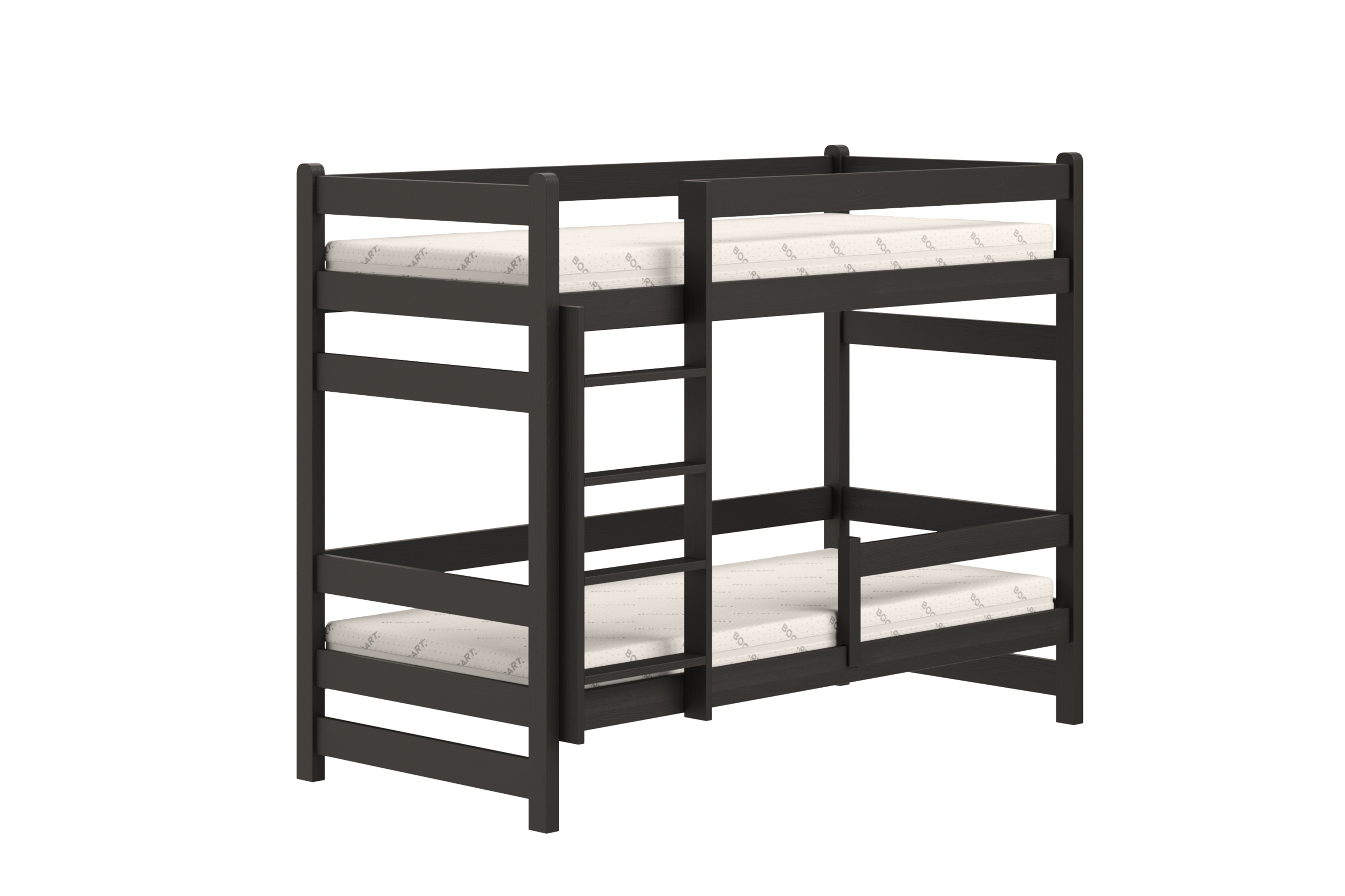 Dětská patrová výsuvná postel Alis 80x190 cm - černá Postel dzieciece Alis 80x190 patrová  - černá