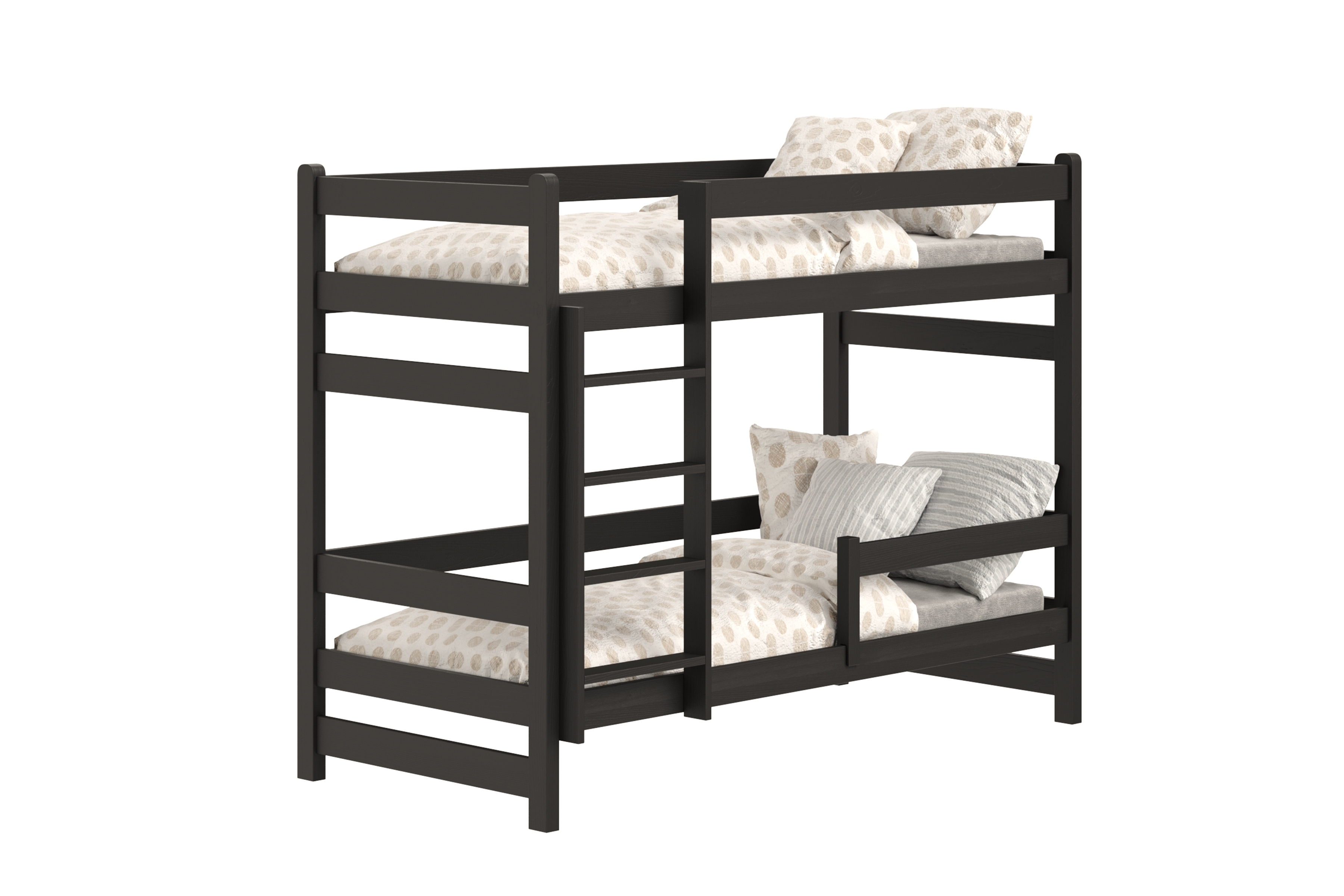 Dětská patrová výsuvná postel Alis 90x180 cm - černá Postel dzieciece Alis 90x180 patrová  - černá