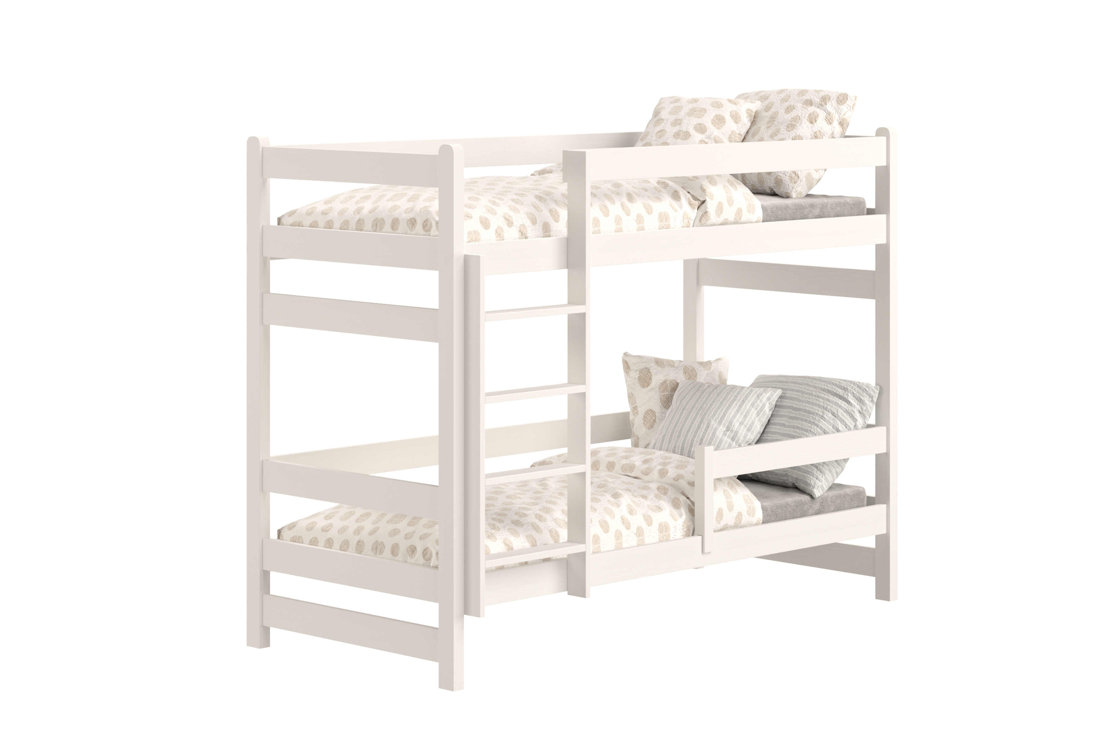 Poschodová posteľ Alis - biely, 90x190 Posteľ dzieciece Alis 90x190 poschodová - Biely