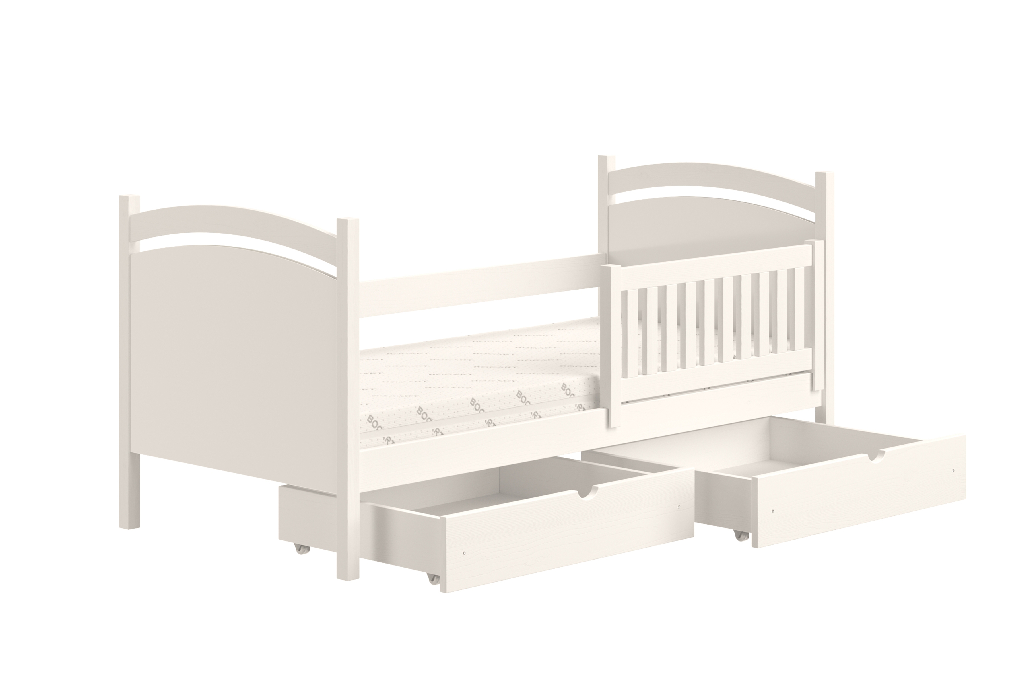 Dětská postel Amely s tabulí na fixy 80x180 cm - bílá Postel dzieciece Amely 80x180 z tablica suchoscieralna - bílá