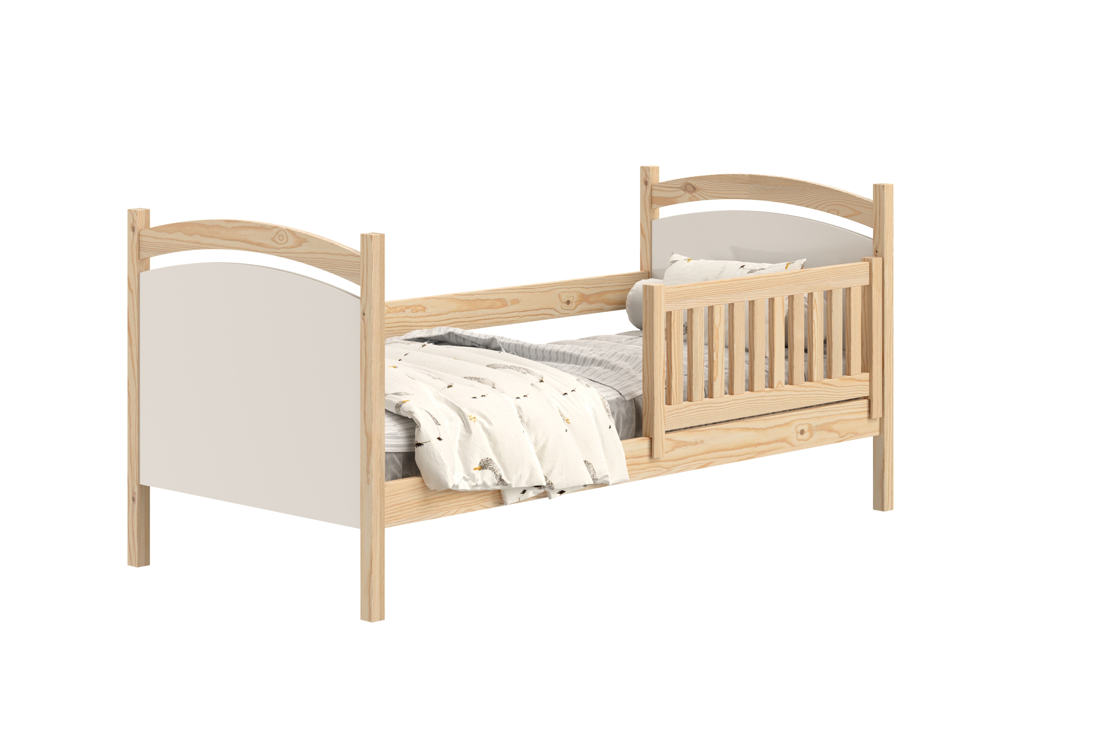 Detská posteľ s tabuľou Amely - Farba Borovica, rozmer 80x180 Posteľ dzieciece Amely 80x180 z tablica suchoscieralna - Borovica 