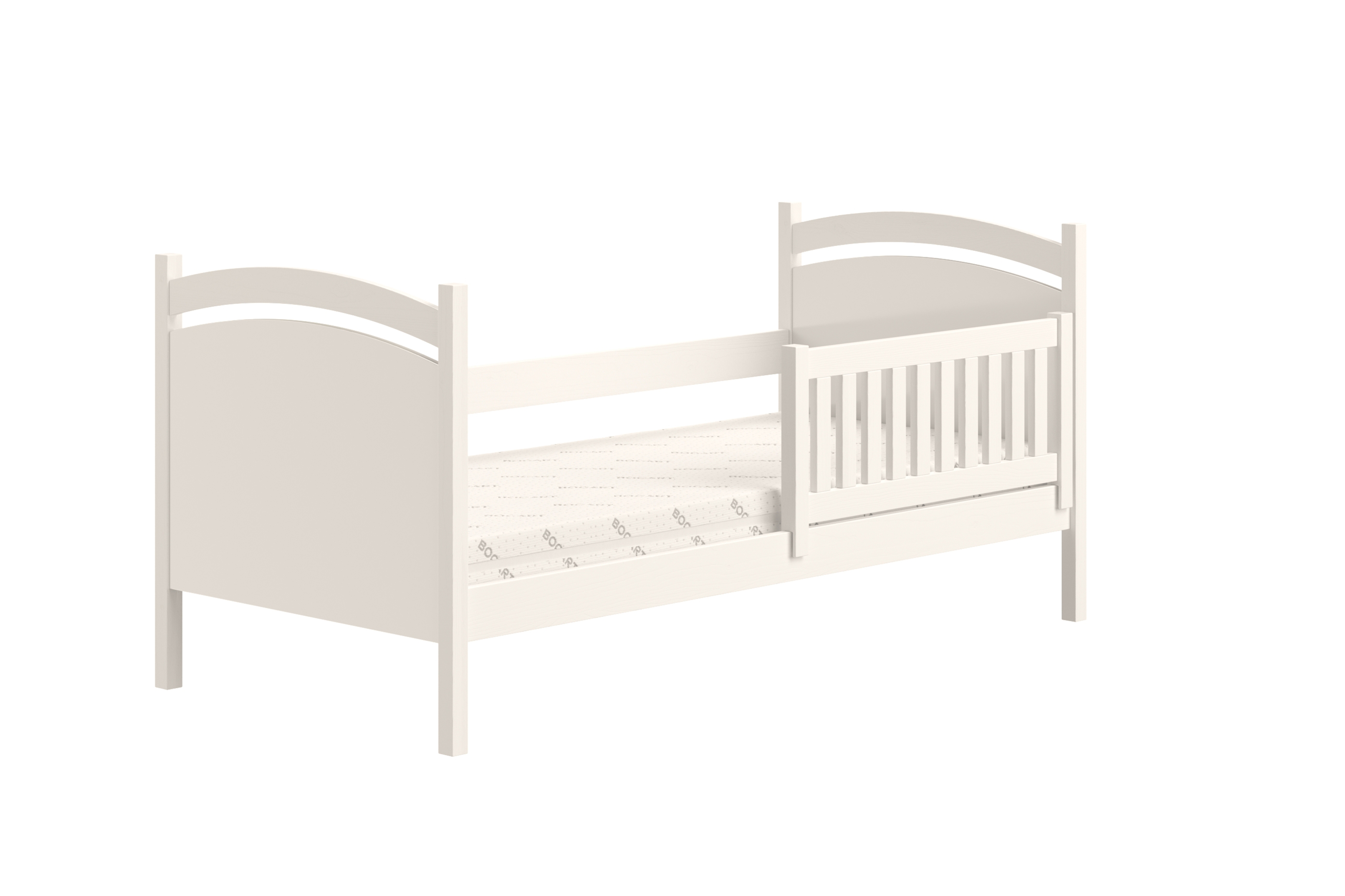 Detská posteľ s tabuľou Amely - biely, 90x200 Posteľ dzieciece Amely 90x200 z tablica suchoscieralna - Biely 