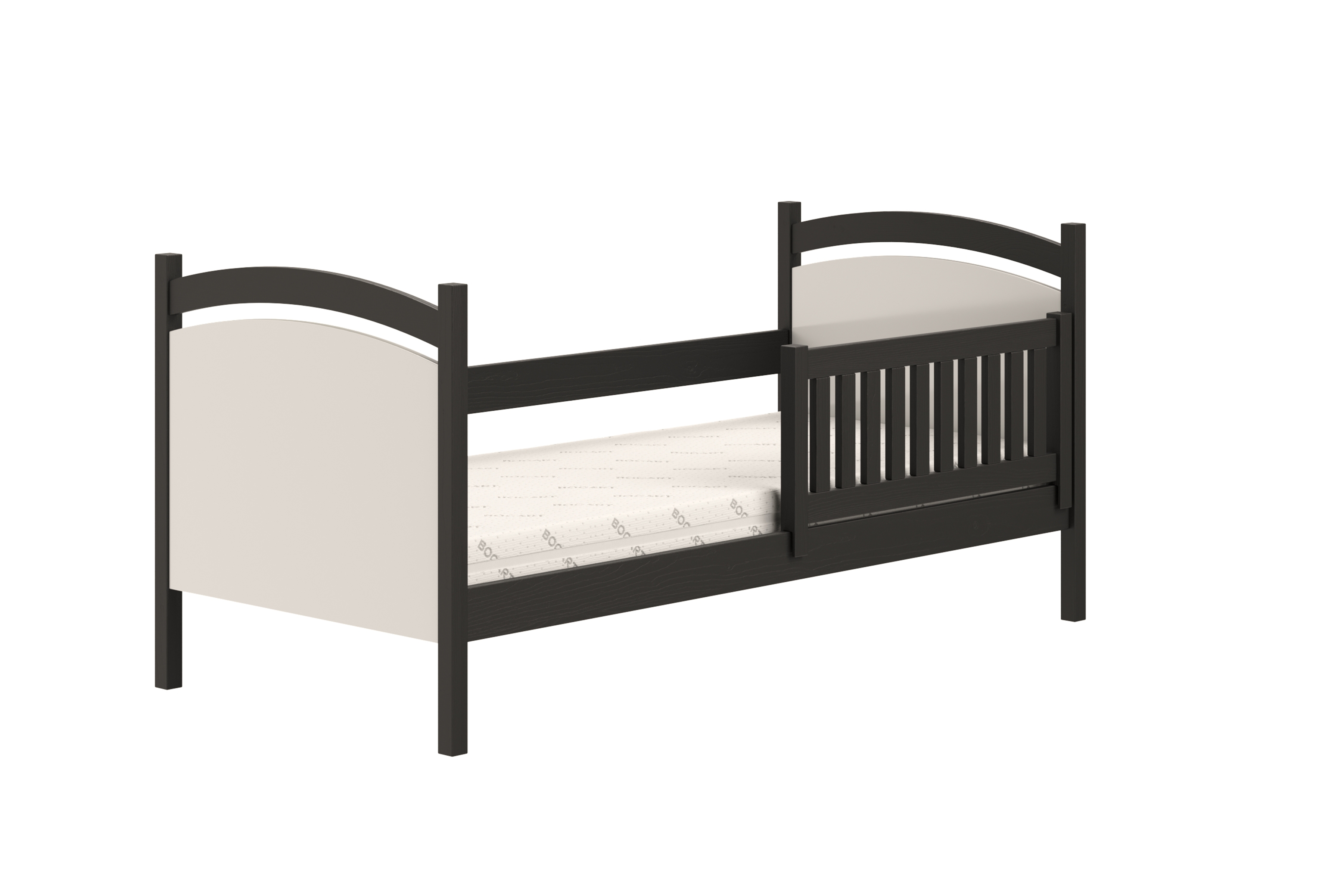 Dětská postel Amely s tabulí na fixy 90x200 cm - černá Postel dzieciece Amely 90x200 z tablica suchoscieralna - černá