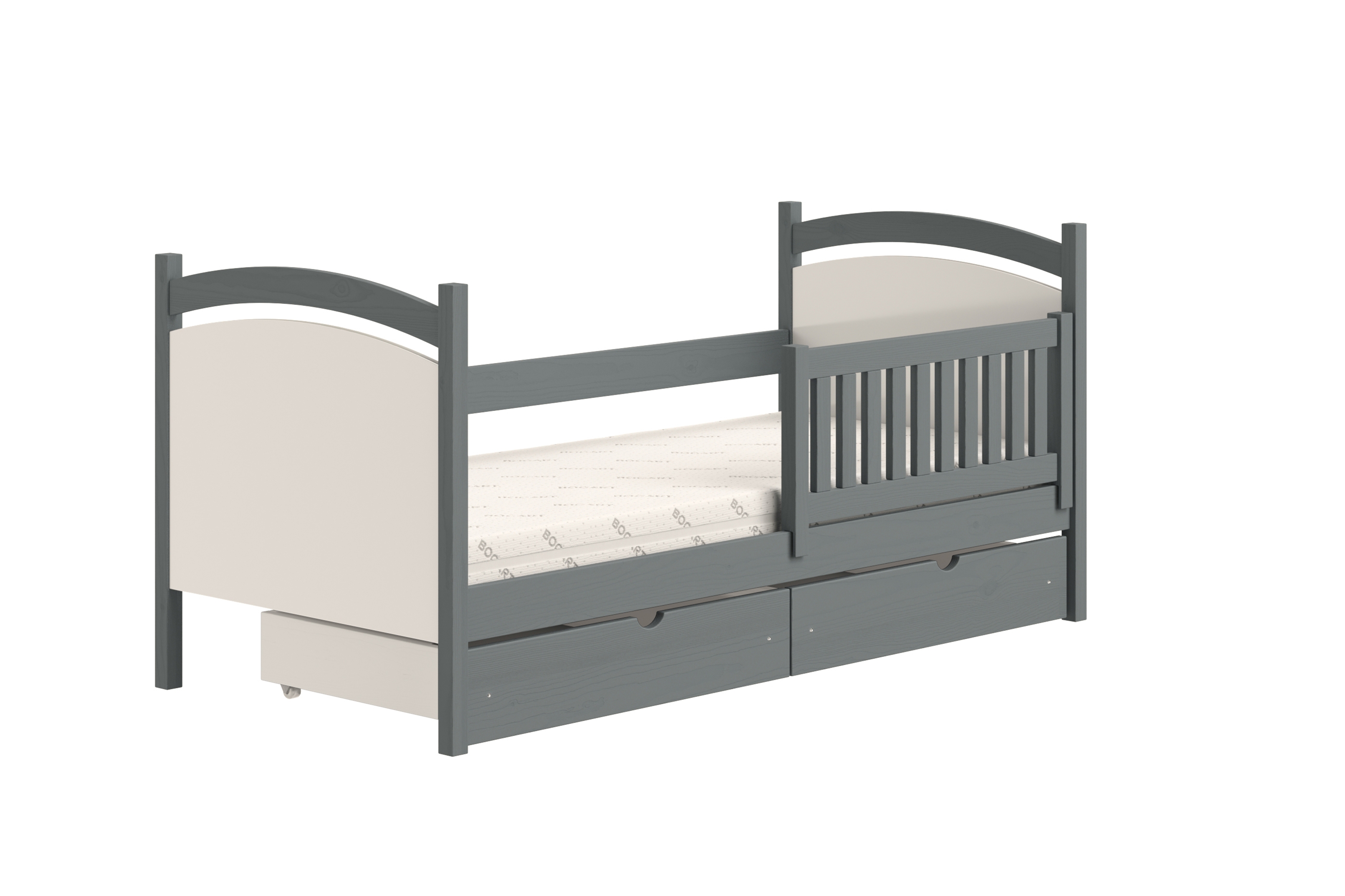 Dětská postel Amely s tabulí na fixy 90x200 cm - grafitová Postel dzieciece Amely 90x200 z tablica suchoscieralna- grafit