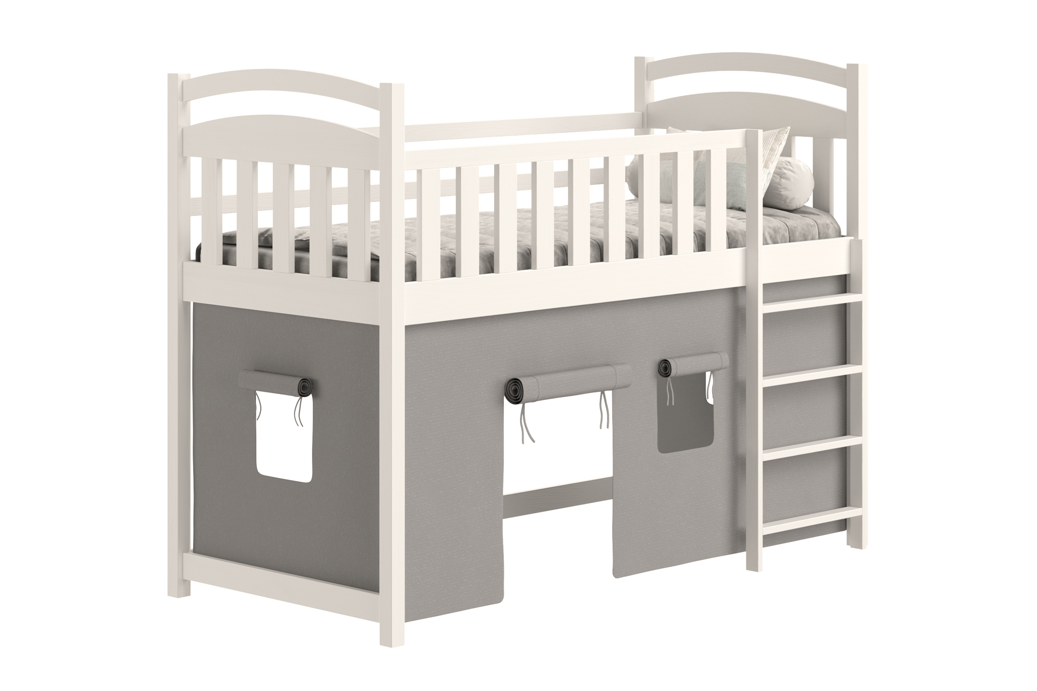 Vyvýšená dětská postel Felixio 80x180 cm - bílá Postel dzieciece vyvýšená postel Felixio - 80x180 / bílá