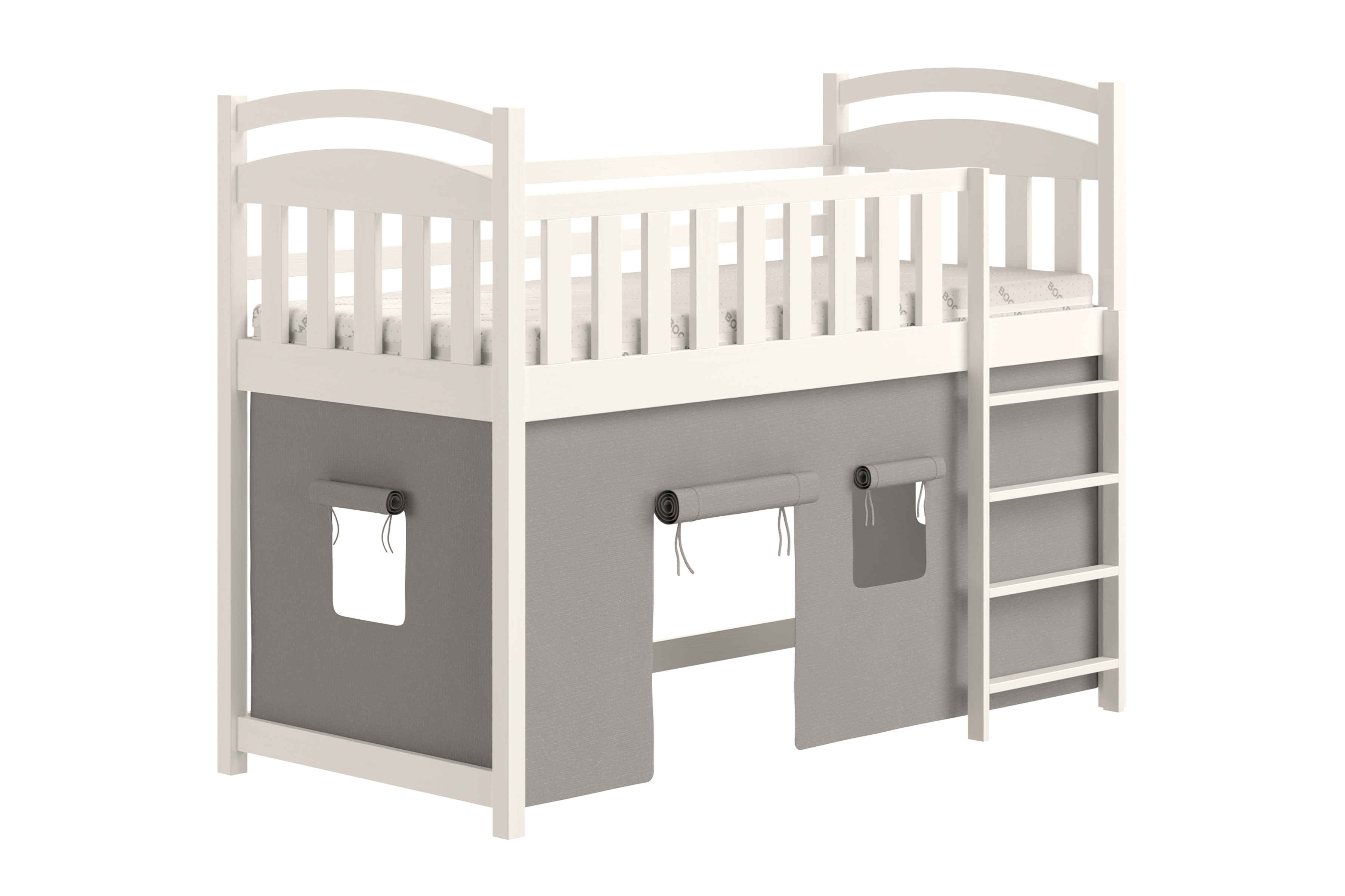 Vyvýšená dětská postel Felixio 90x200 cm - bílá Postel dzieciece vyvýšená postel Felixio - 90x200 / bílá