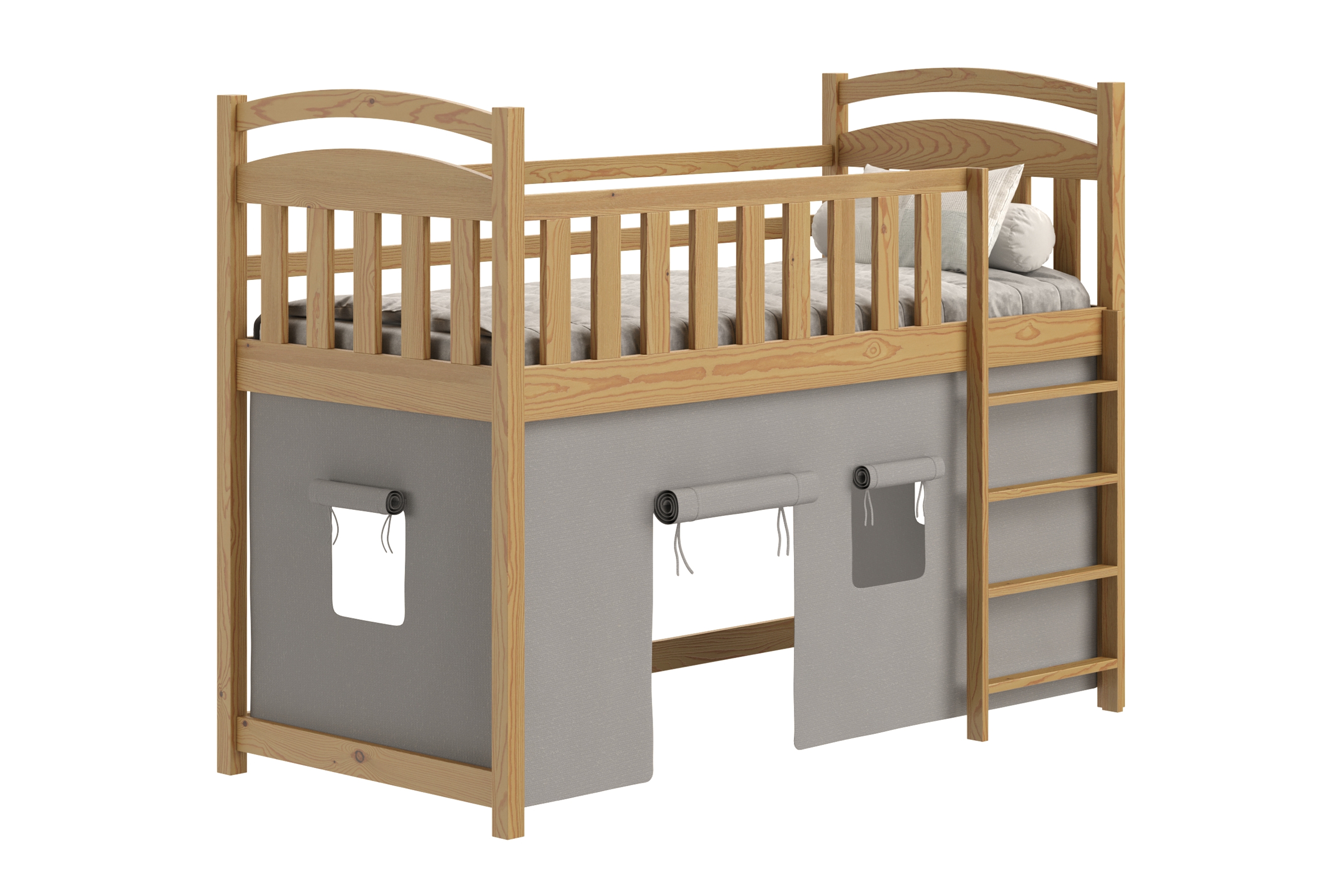 Vyvýšená dětská postel Felixio 90x200 cm - dub Postel dzieciece vyvýšená postel Felixio - 90x200 / dub