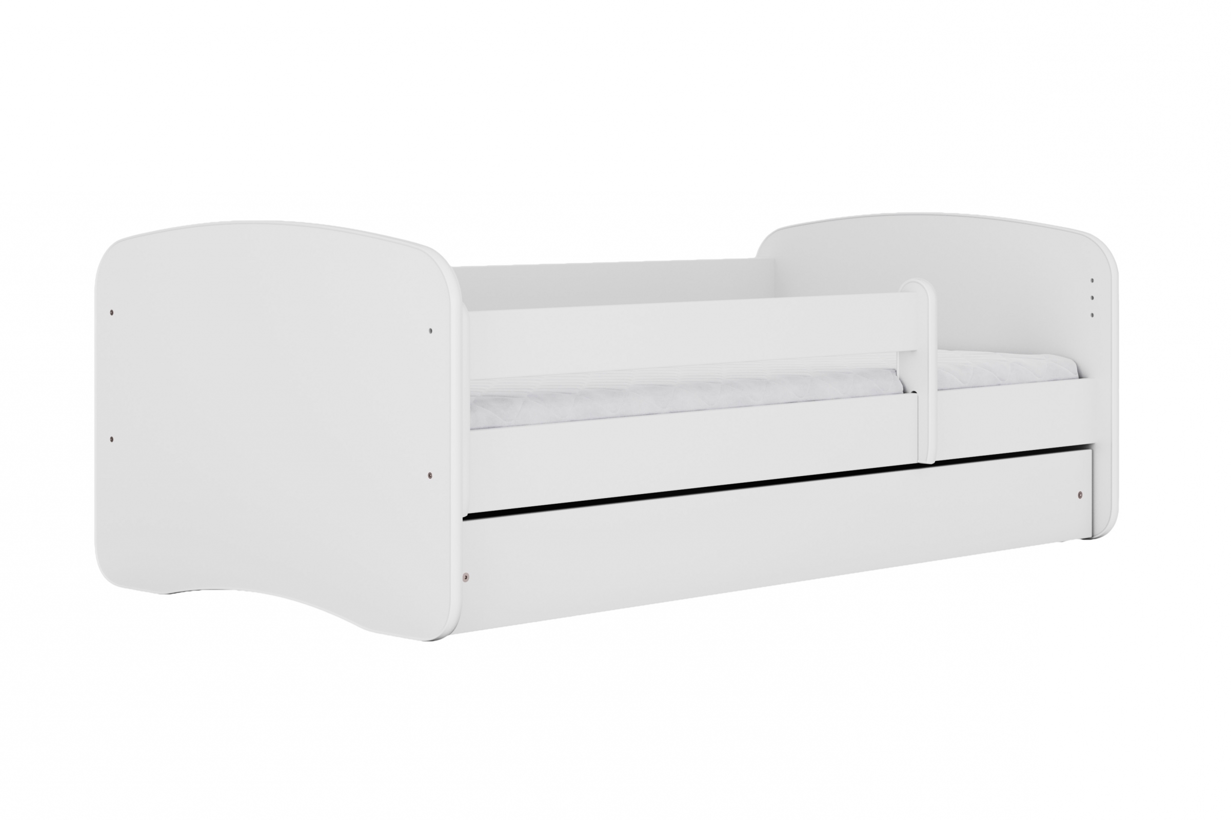 Detská posteľ Bonzo 70x140 cm so zásuvkou - biela Posteľ dzieciece Bonzo 70x140 cm z szuflada - Biely