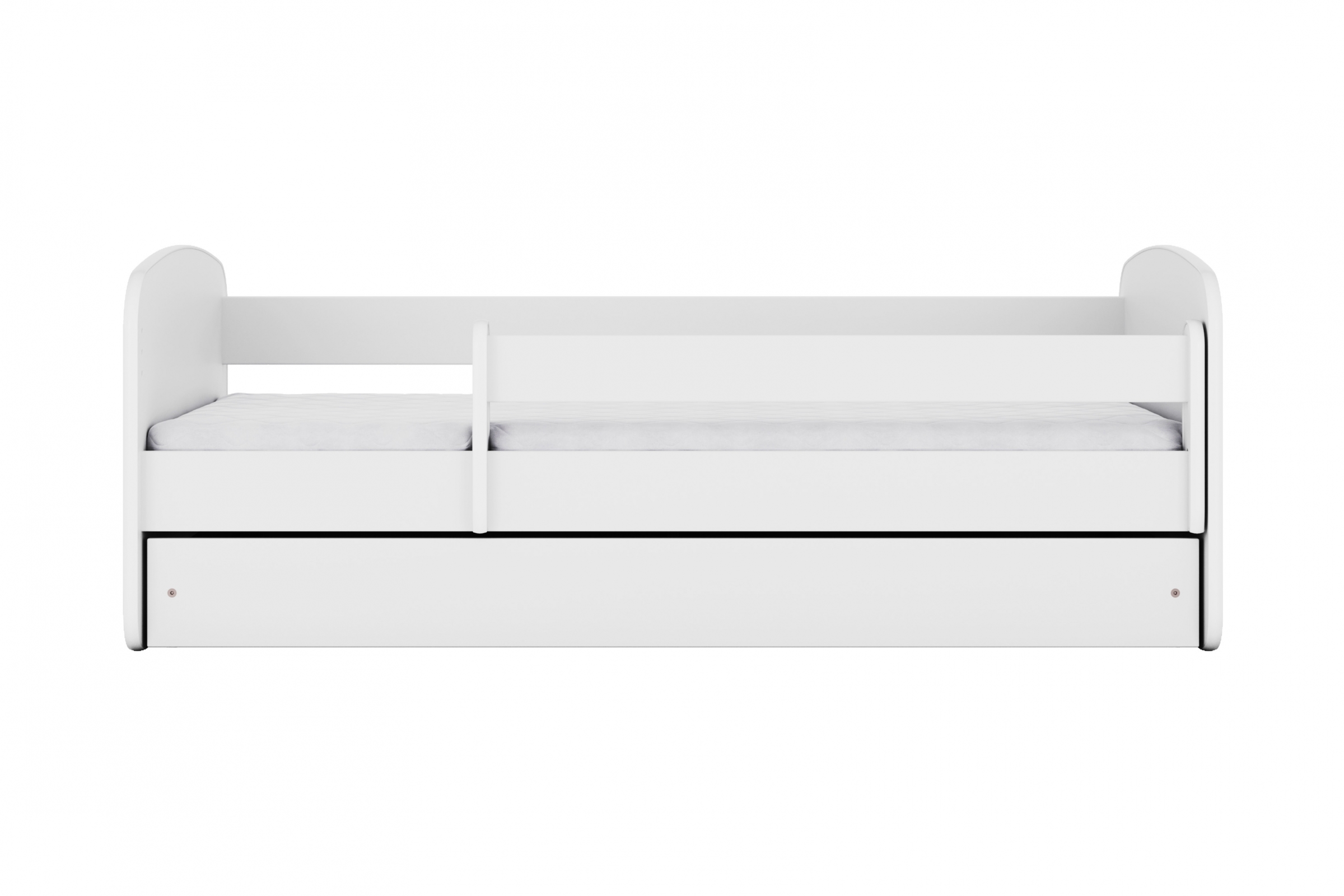 Detská posteľ Bonzo 70x140 cm so zásuvkou - biela Posteľ dzieciece Bonzo 70x140 cm z szuflada - Biely