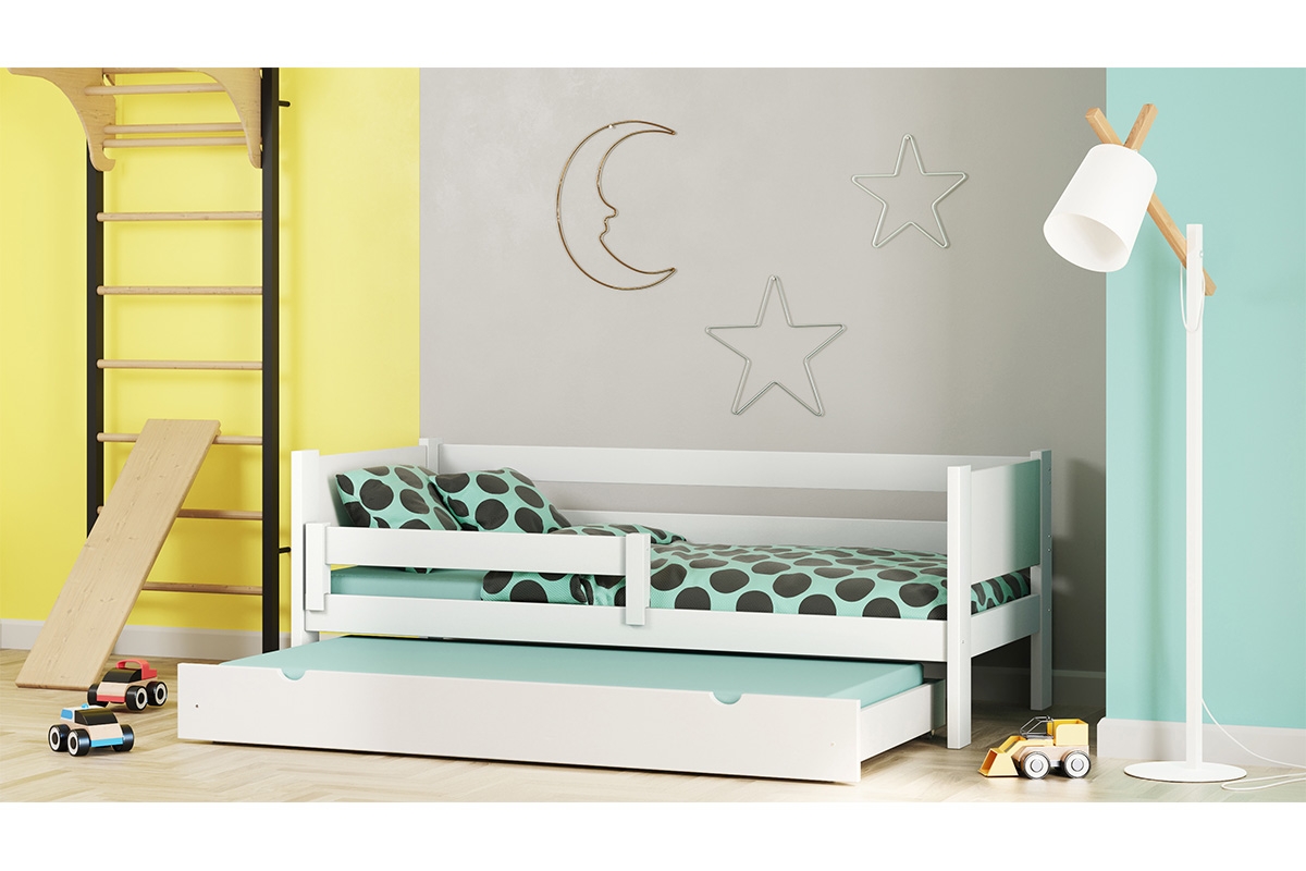 Dětská přízemní výsuvná postel Denis postel přízemní nízká