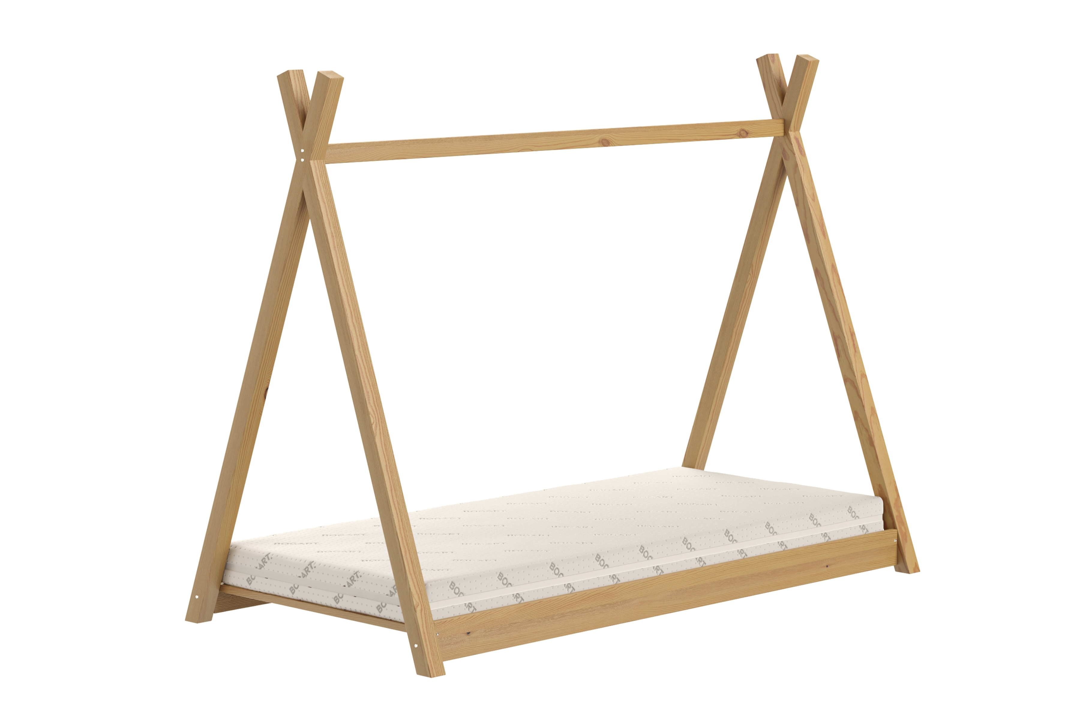 Dětská postel domeček Tipi 90x190 cm - dub Postel dzieciece dřevěná domeček Tipi - 90x190 / dub