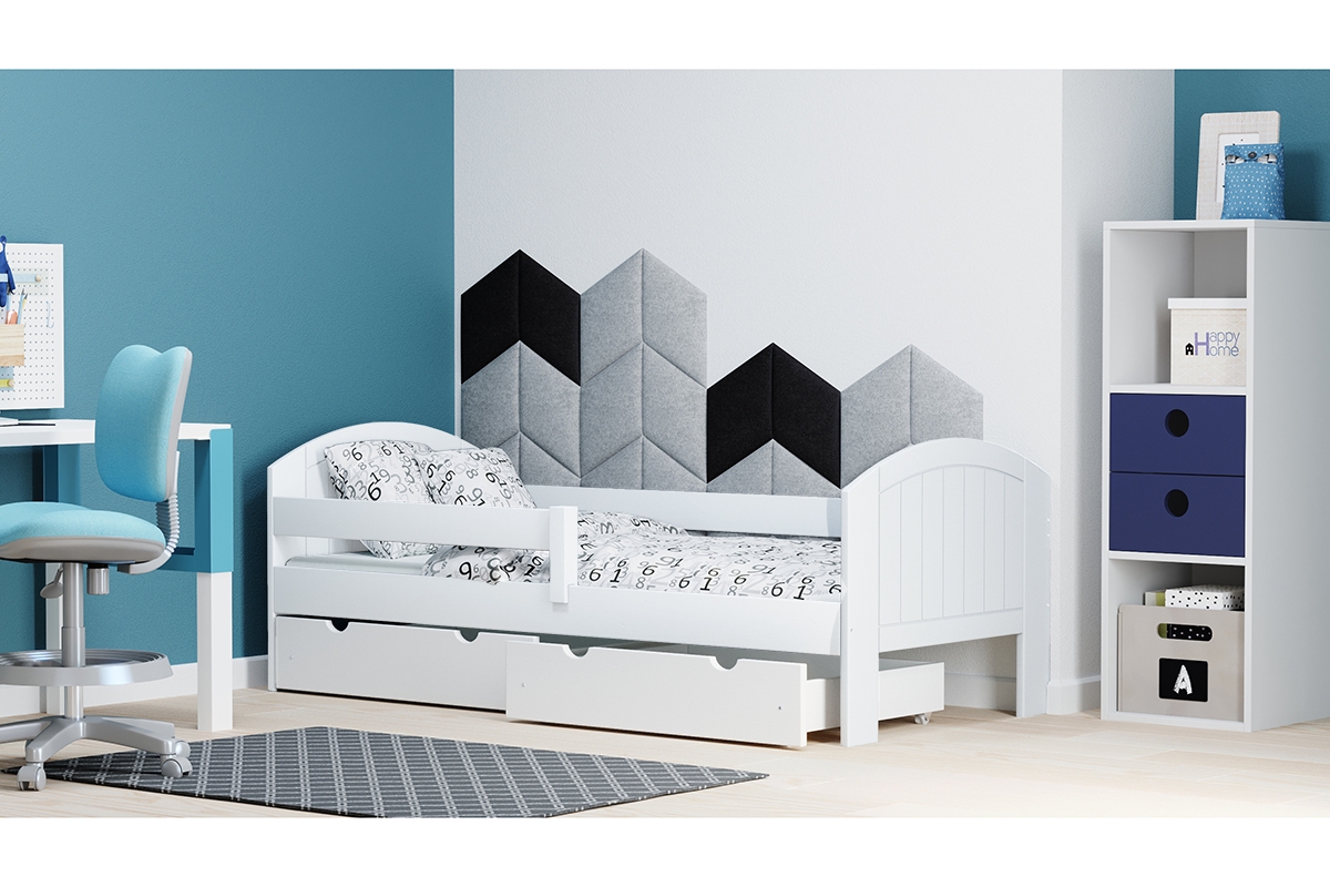 Dřevěná dětská postel Holi biale postel 