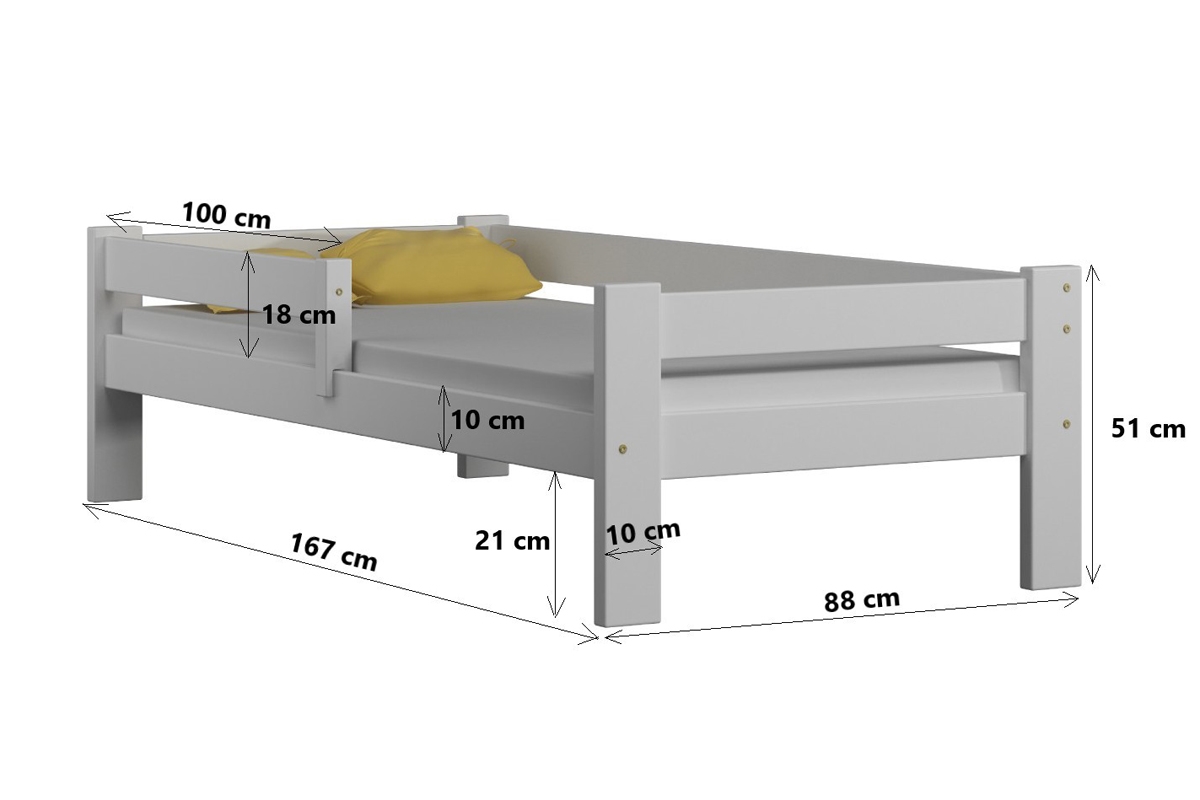 Dřevěná dětská postel Tymek Dětská dřevěná postel Tymek