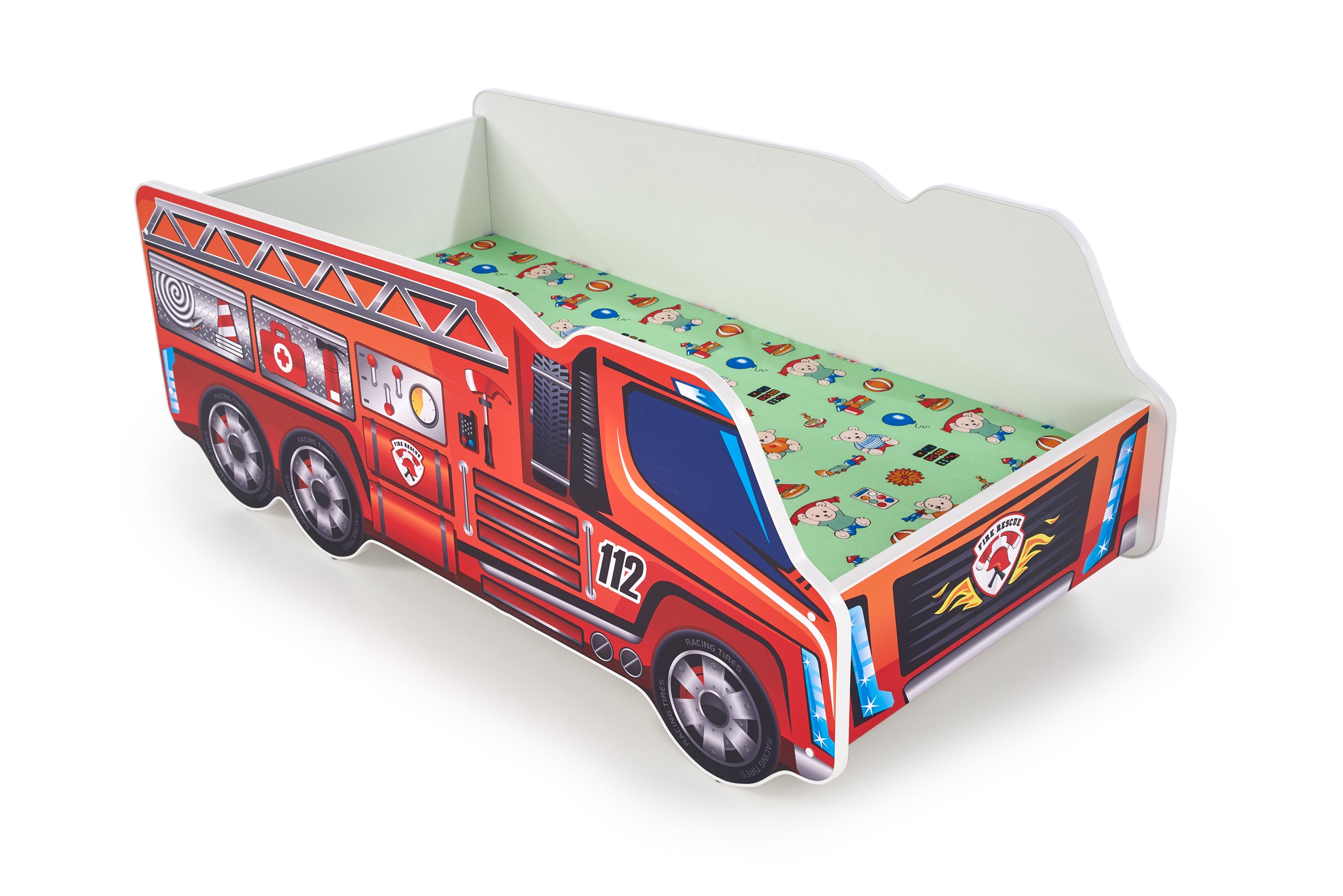 Dětská postel Fire Truck 70x140 - mnohobarevná postel dětské fire truck 70x140 - mnohobarevný
