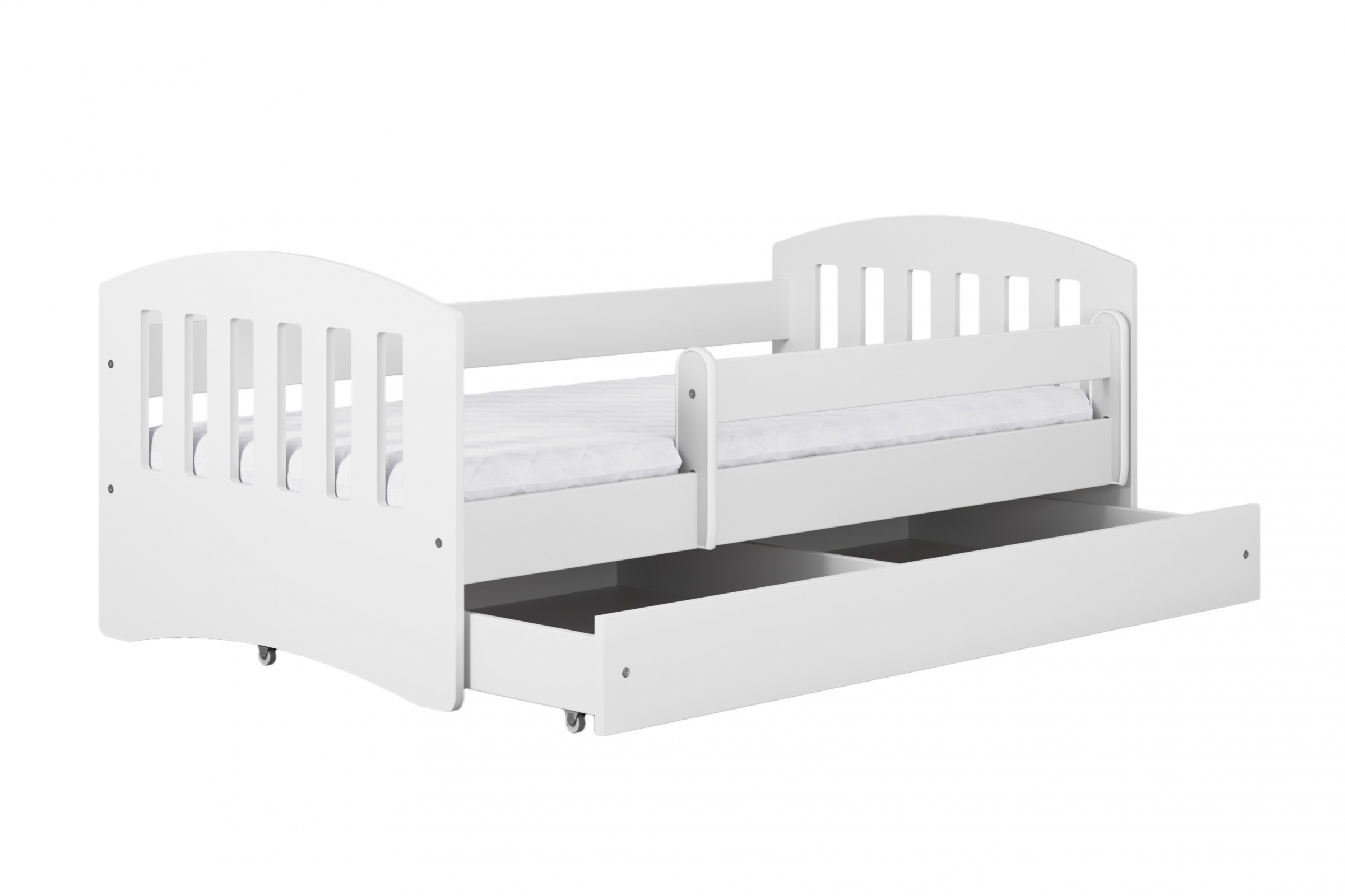 Dětská postel Guli 80x140 cm se zásuvkou - bílá Postel dzieciece Guli 80x140 cm z szuflada - bílá