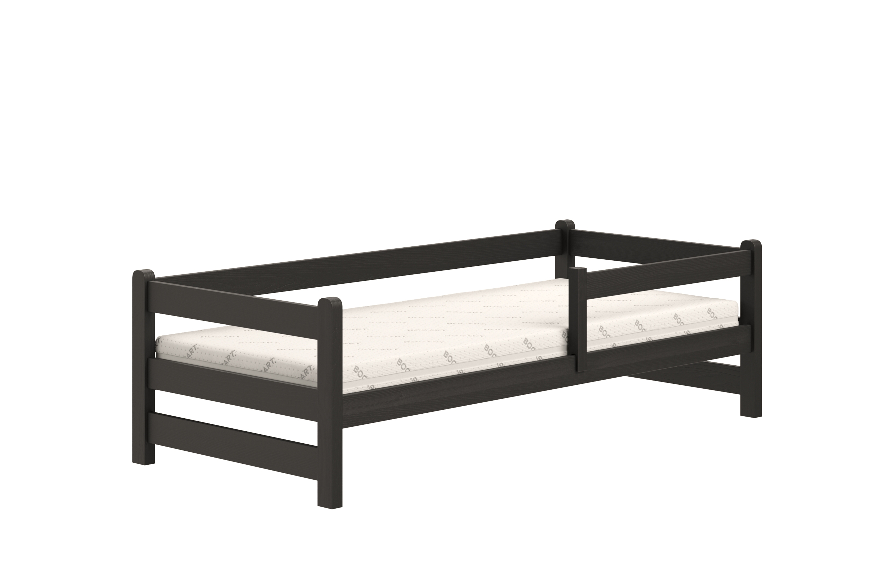 Dětská postel Alis 90x200 cm - černá Postel dzieciece přízemní Alis - černá, 90x200