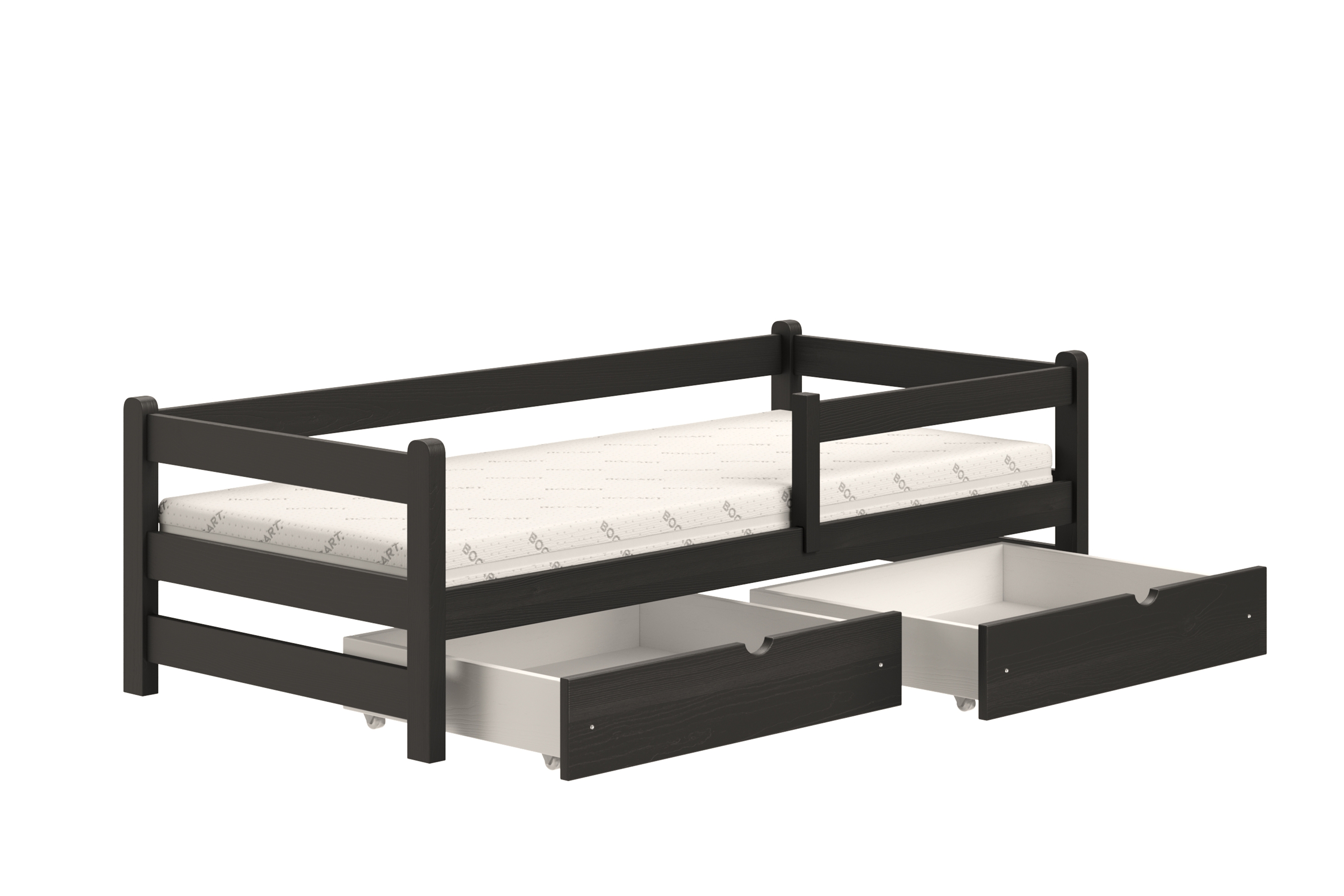 Dětská postel Alis 90x200 cm - černá Postel dzieciece přízemní Alis - černá, 90x200