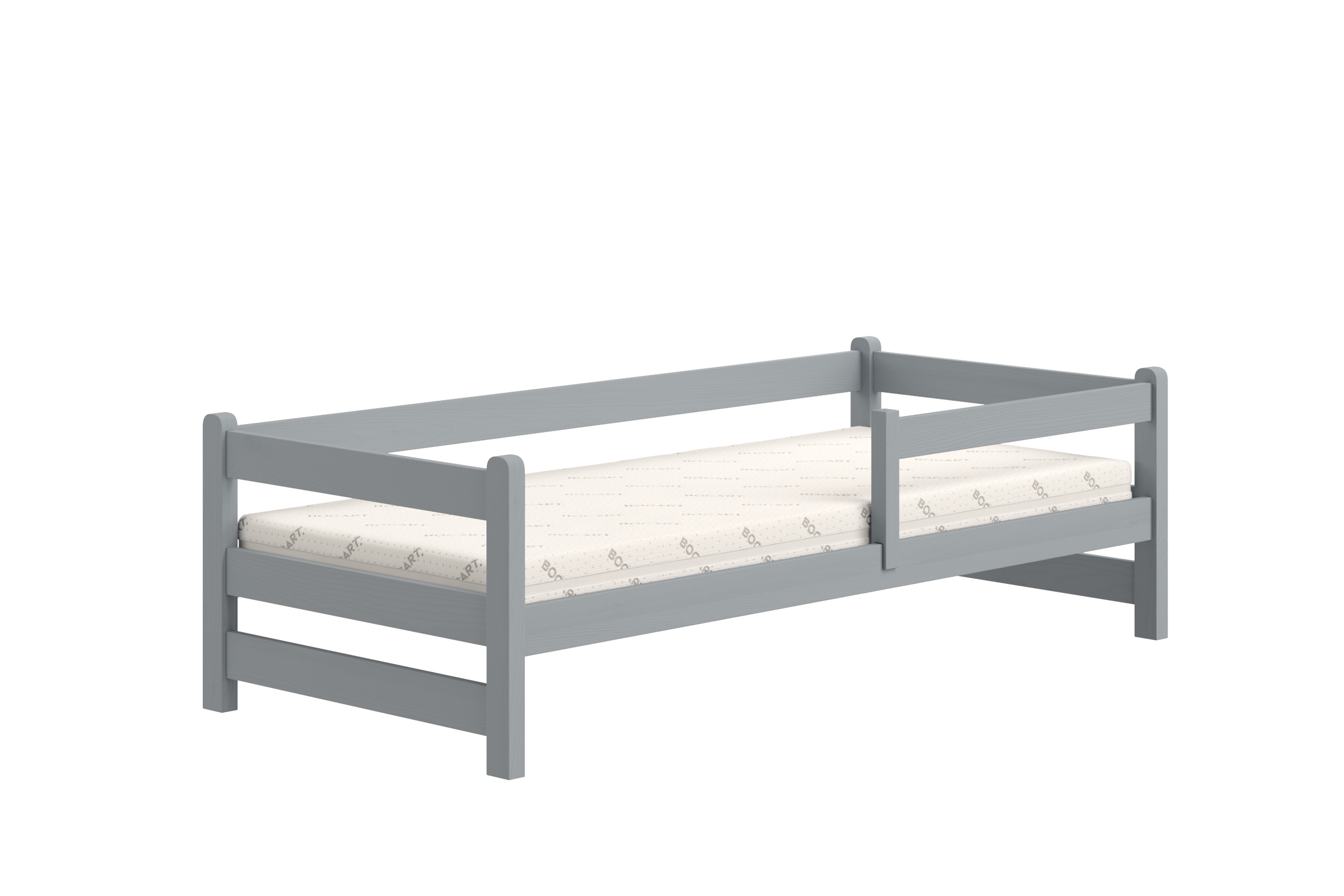 Detská posteľ Alis so zásuvkami - 90x200 cm - šedá Posteľ dzieciece prízemná Alis - 90x200 / šedý