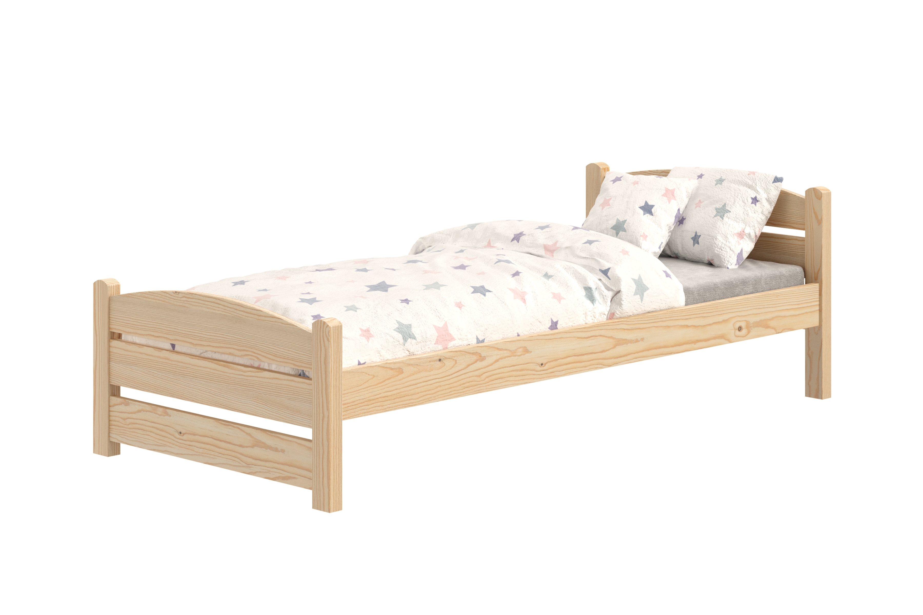 Dětská postel Sandio 70x140 cm - borovice Postel dzieciece přízemní Sandio - 70x140 / borovice