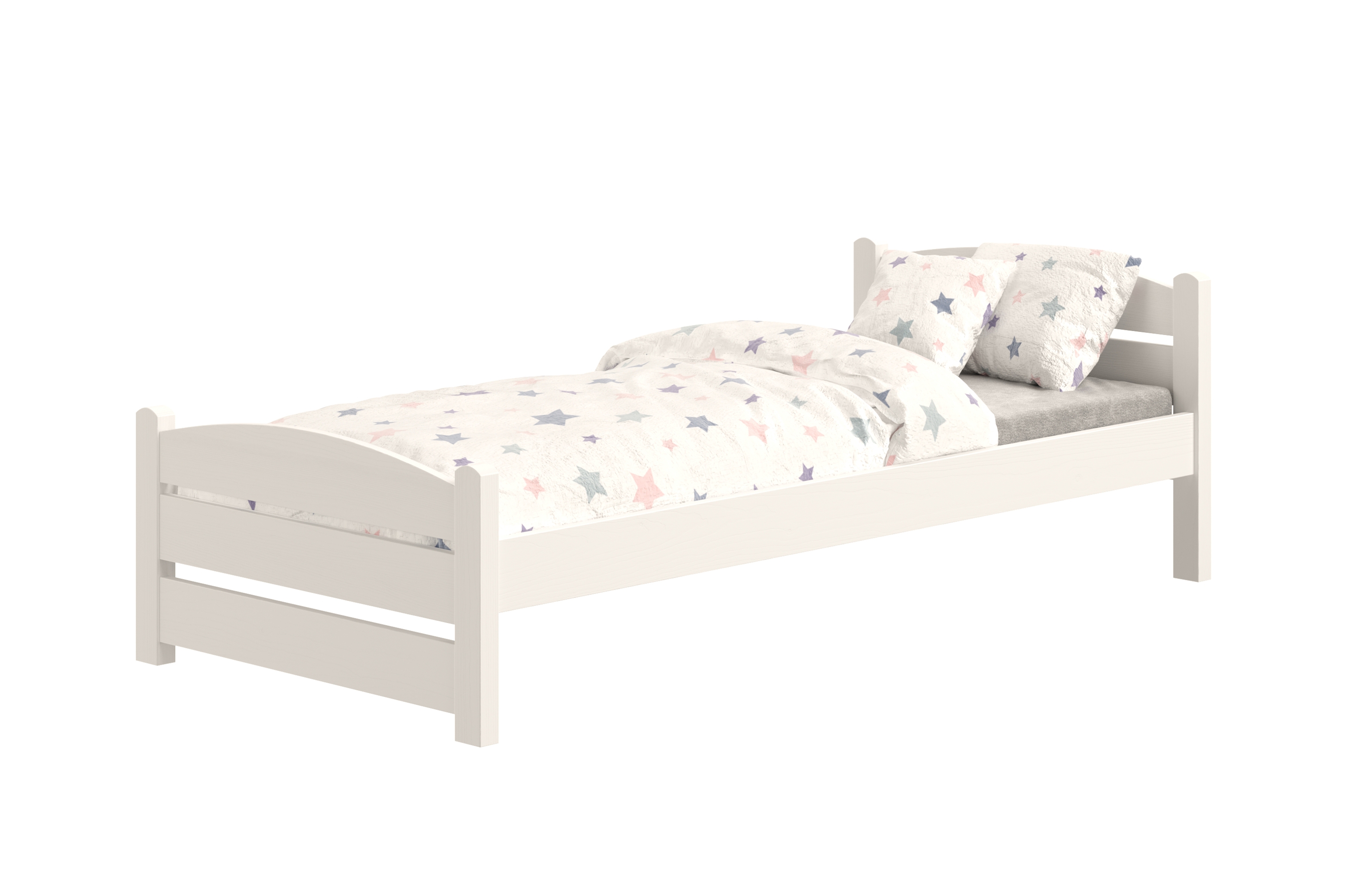 Dětská postel Sandio 80x190 cm - bílá Postel dzieciece přízemní Sandio - 80x190 / bílá