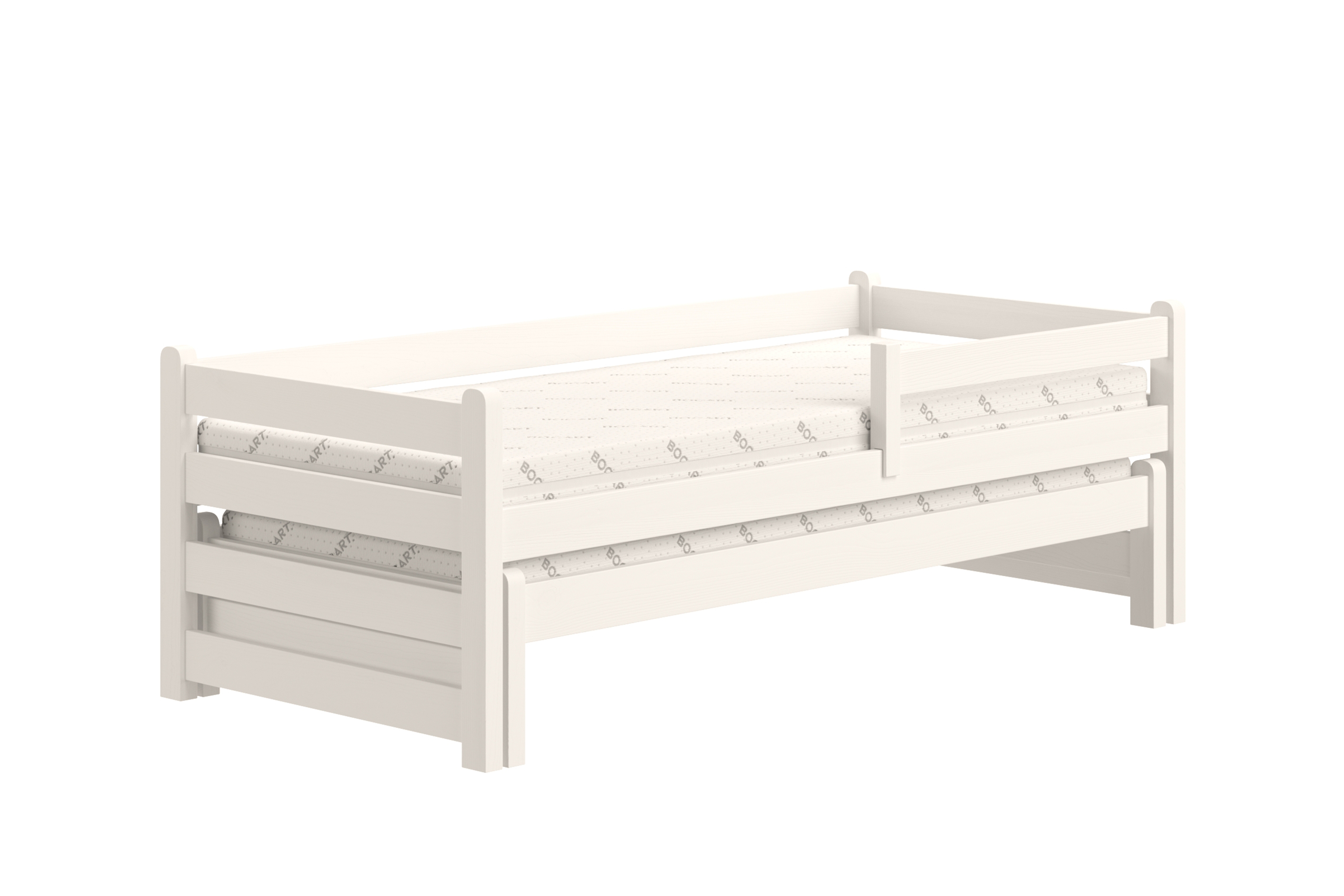 Dětská výsuvná postel Alis 80x200 cm - bílá Postel dzieciece přízemní výsuvná Alis - bílá, 80x200