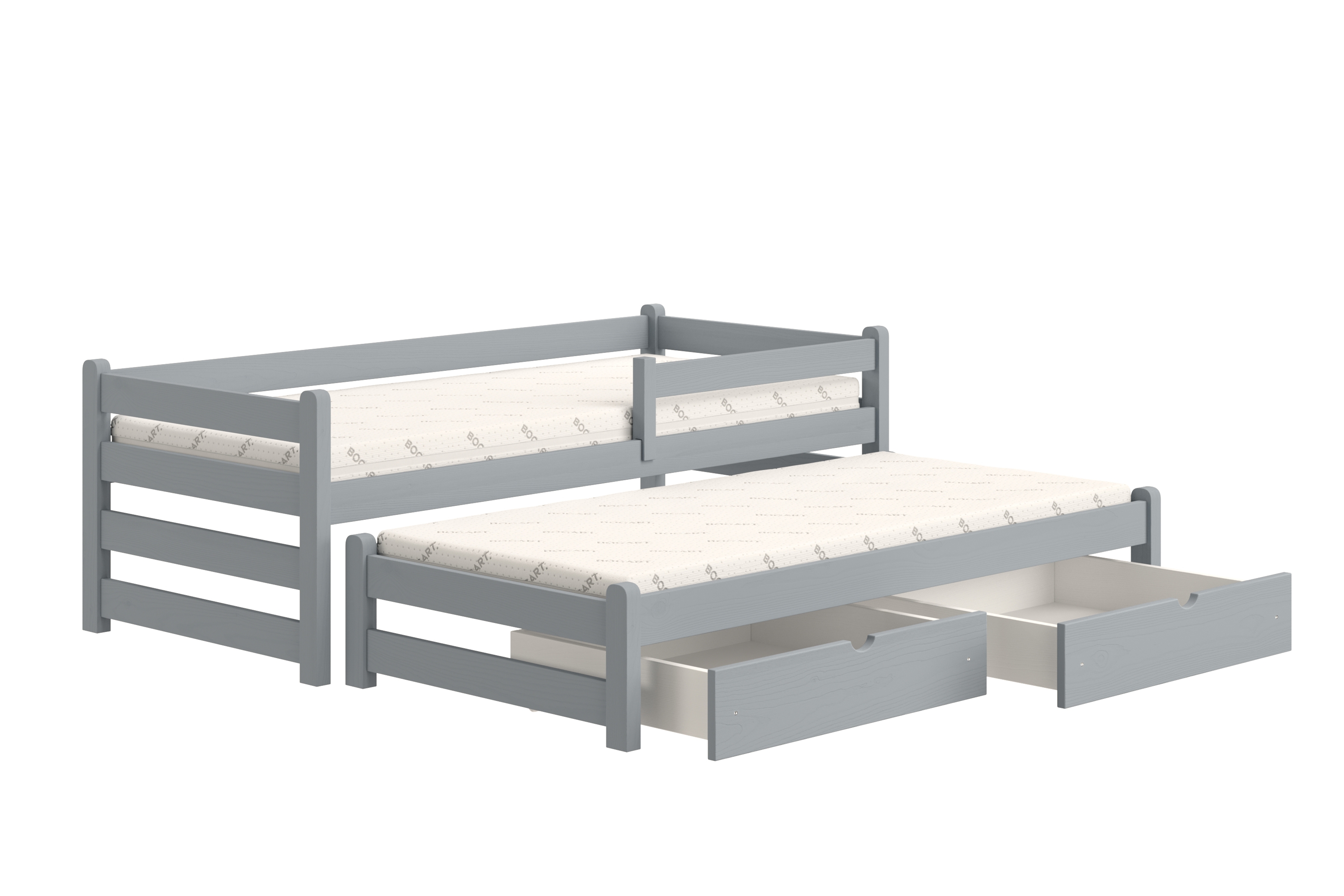 Dětská výsuvná postel Alis 90x180 cm - šedá Postel dzieciece přízemní výsuvná Alis - šedá, 90x180